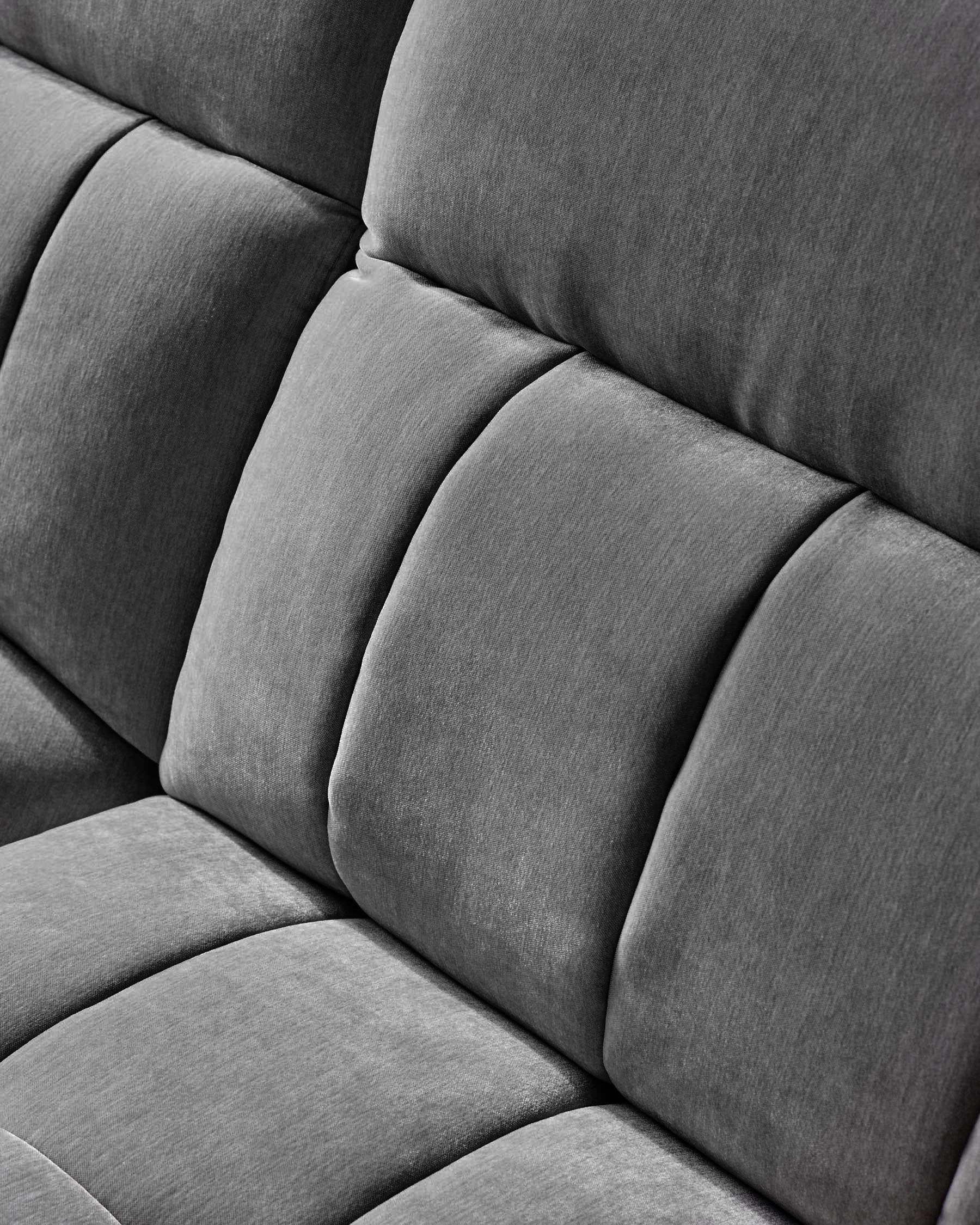 Skye dark grey fabric small corner recliner sofa