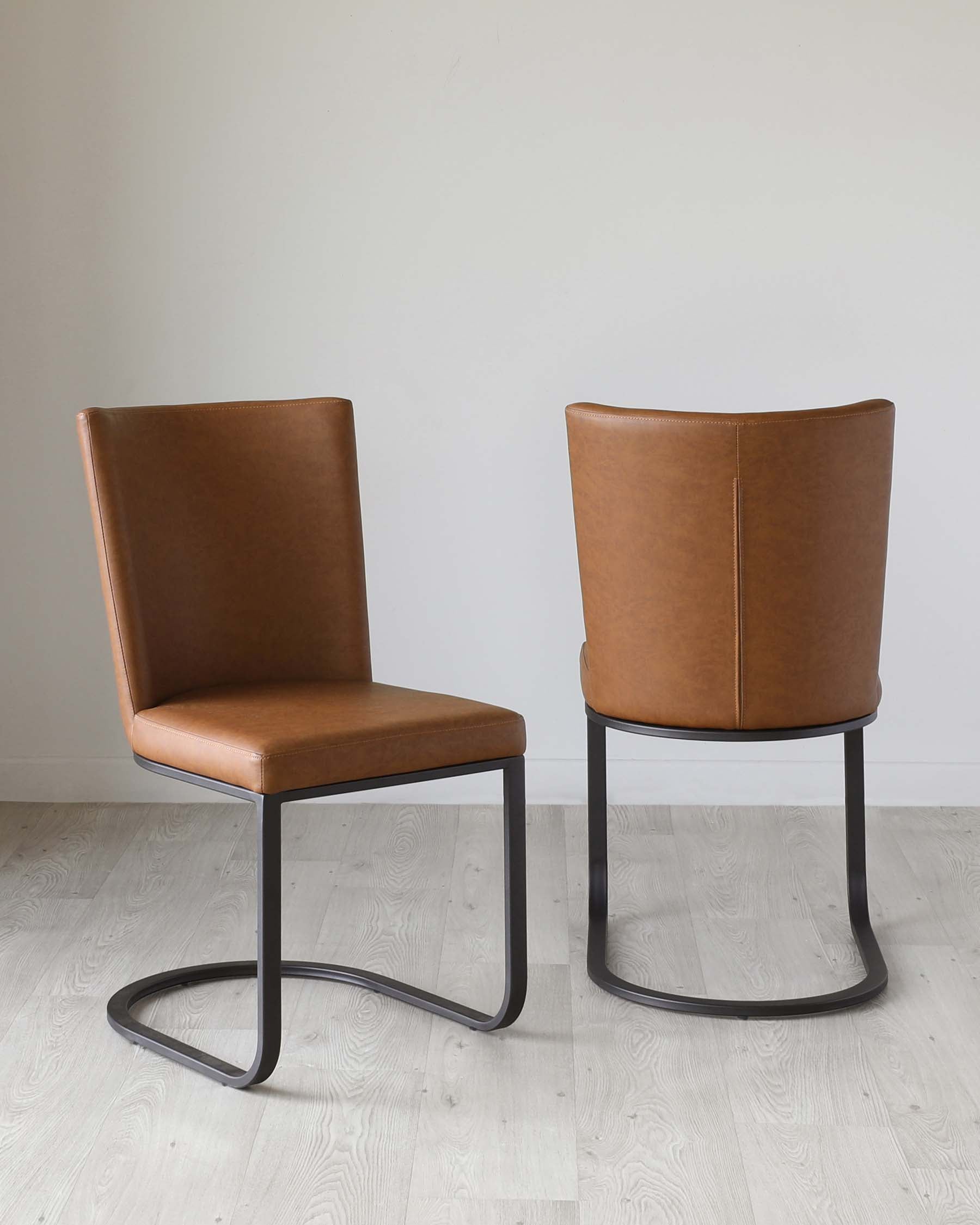 Form Tan Faux Leather Dining Chair