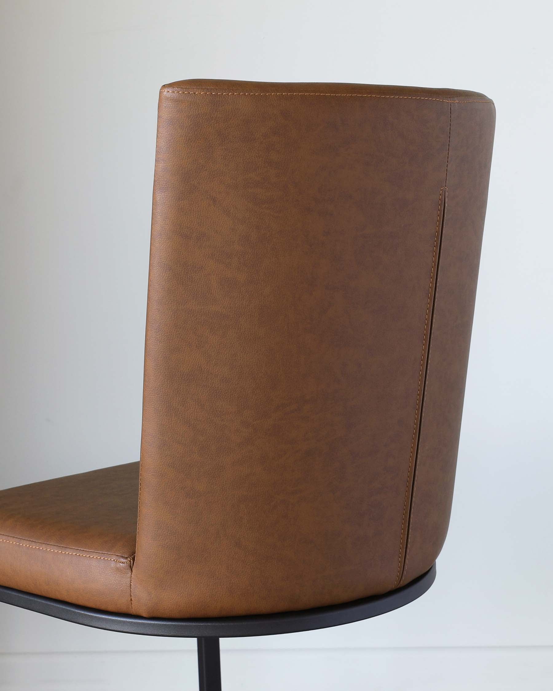 Form Tan Faux Leather Dining Chair