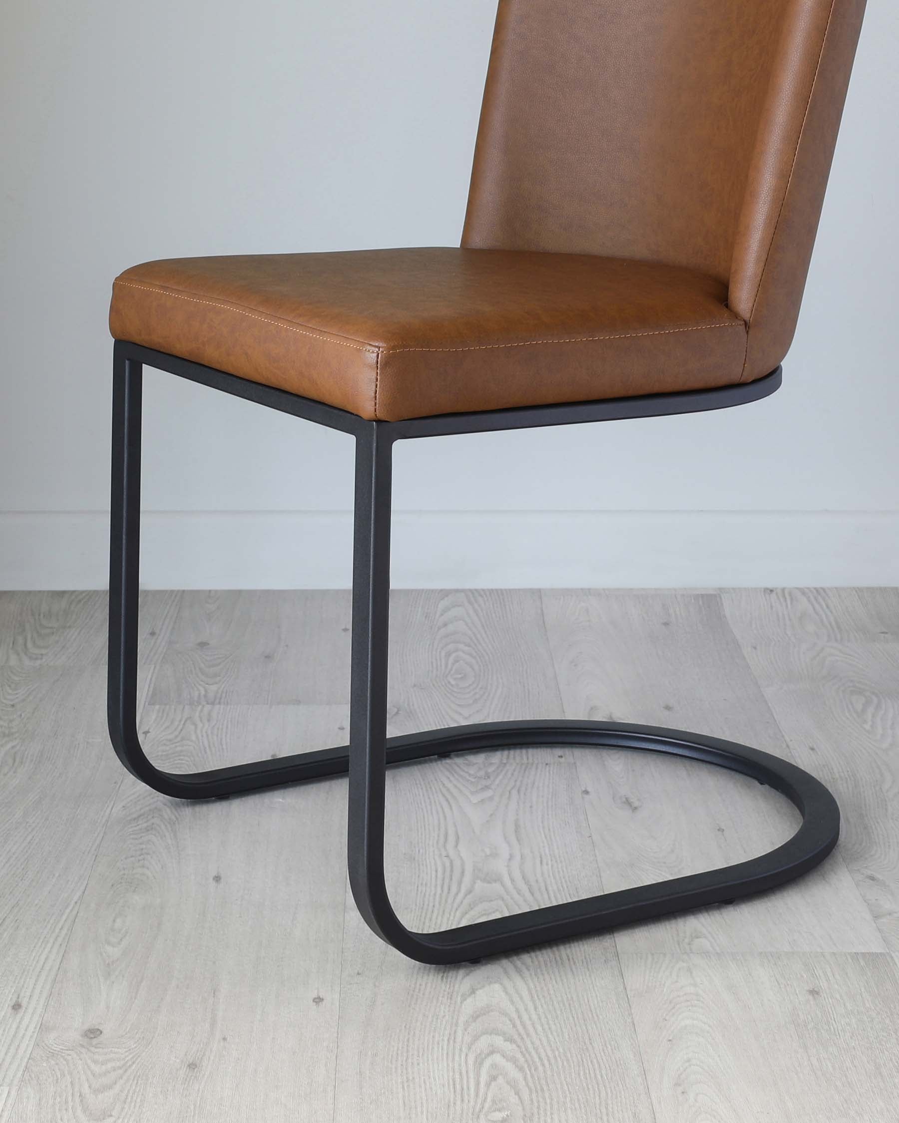 Form Tan Faux Leather Dining Chair