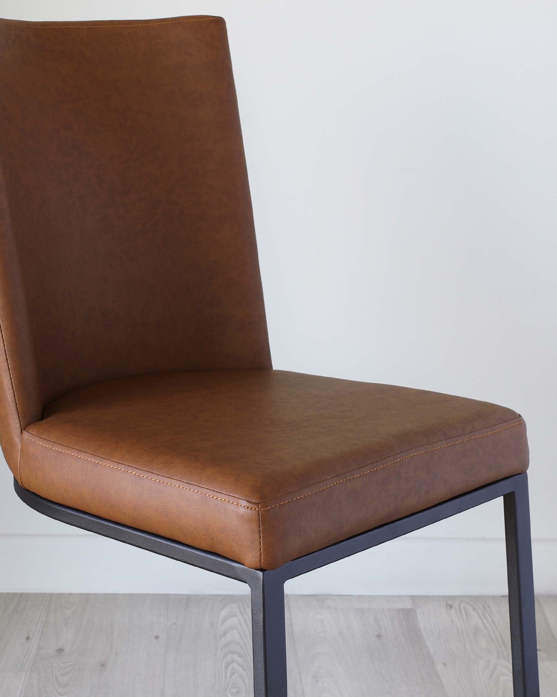 Form Tan Faux Leather Dining Chair