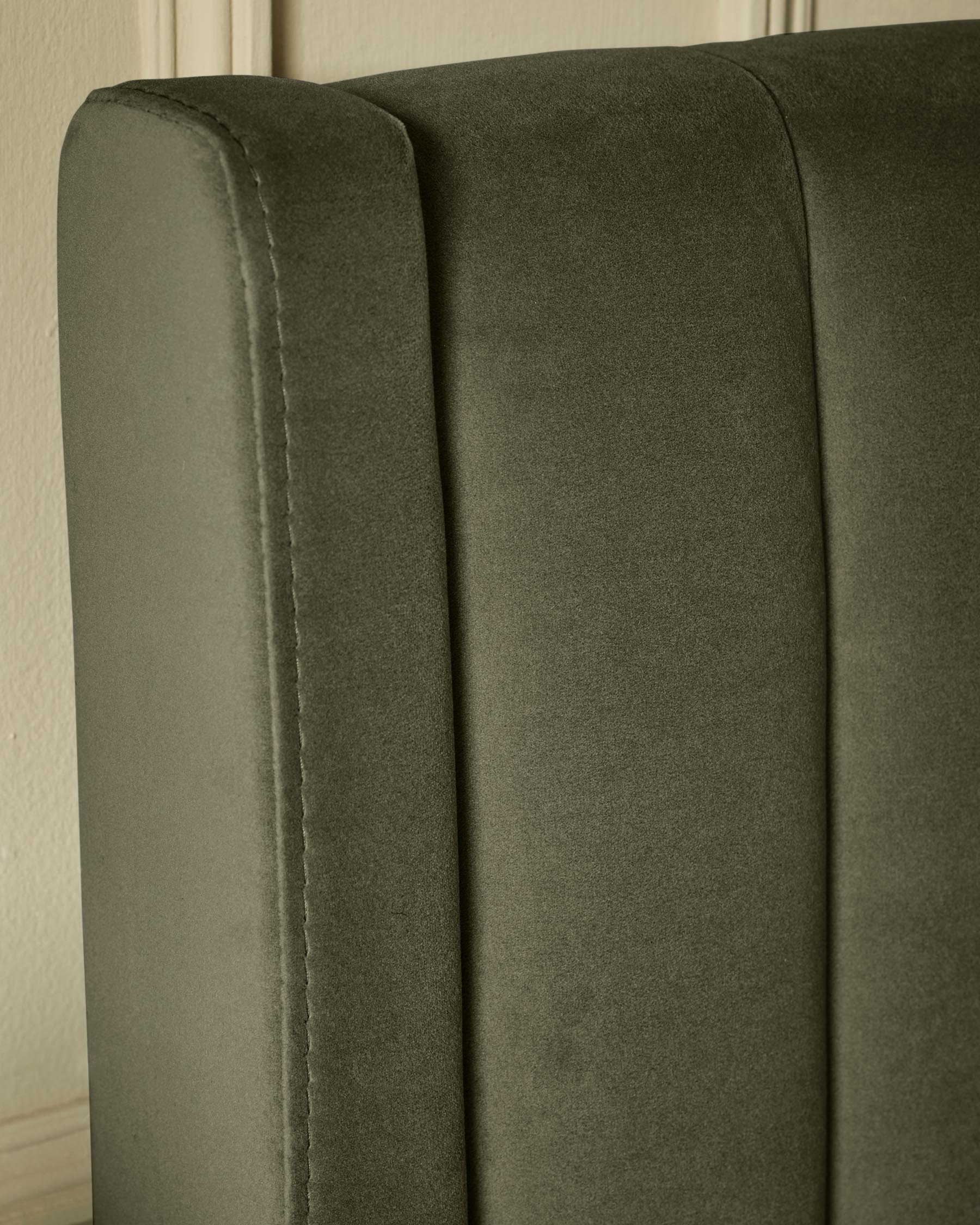 Amalfi olive green velvet double ottoman storage bed
