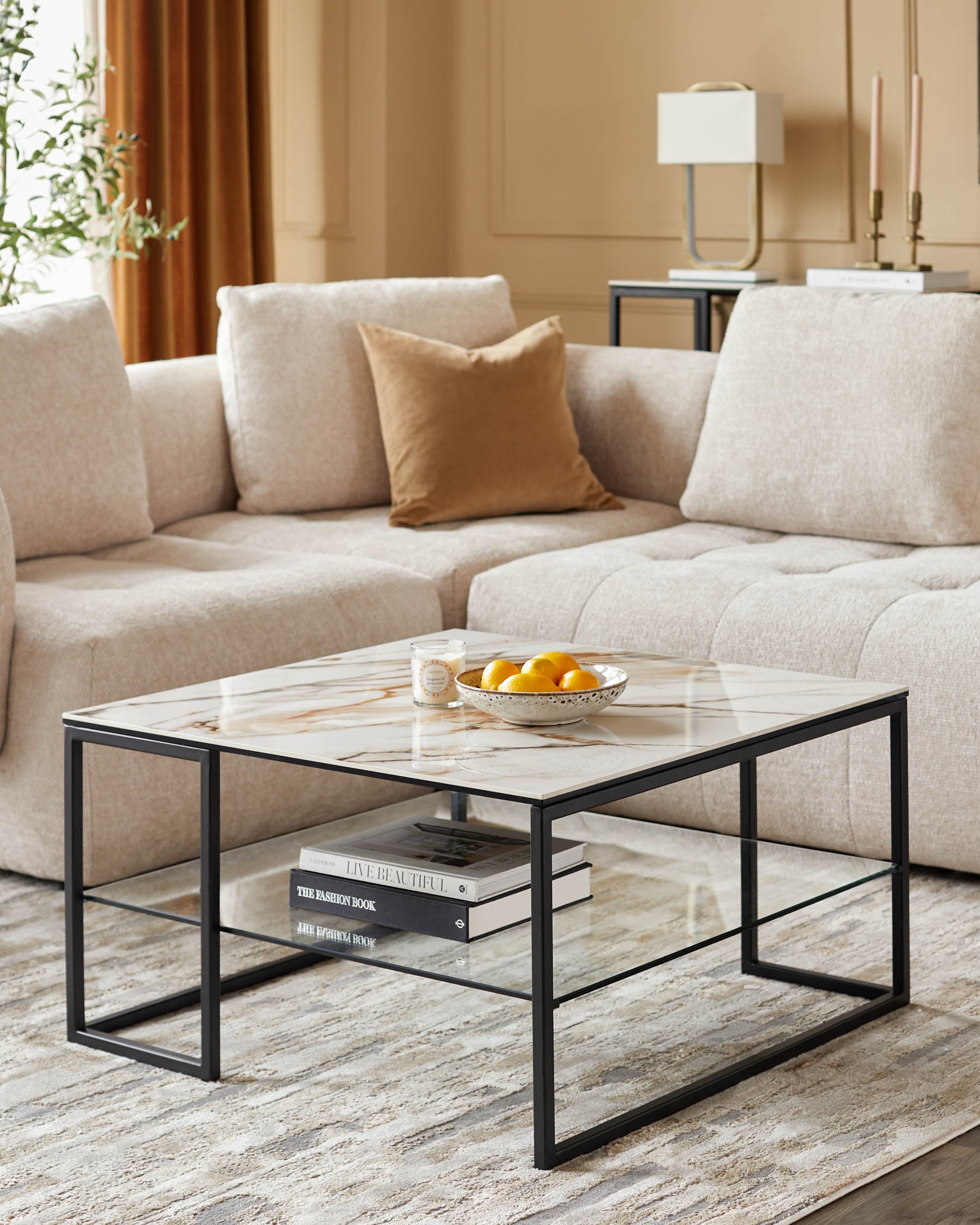 Georgia natural ceramic coffee table