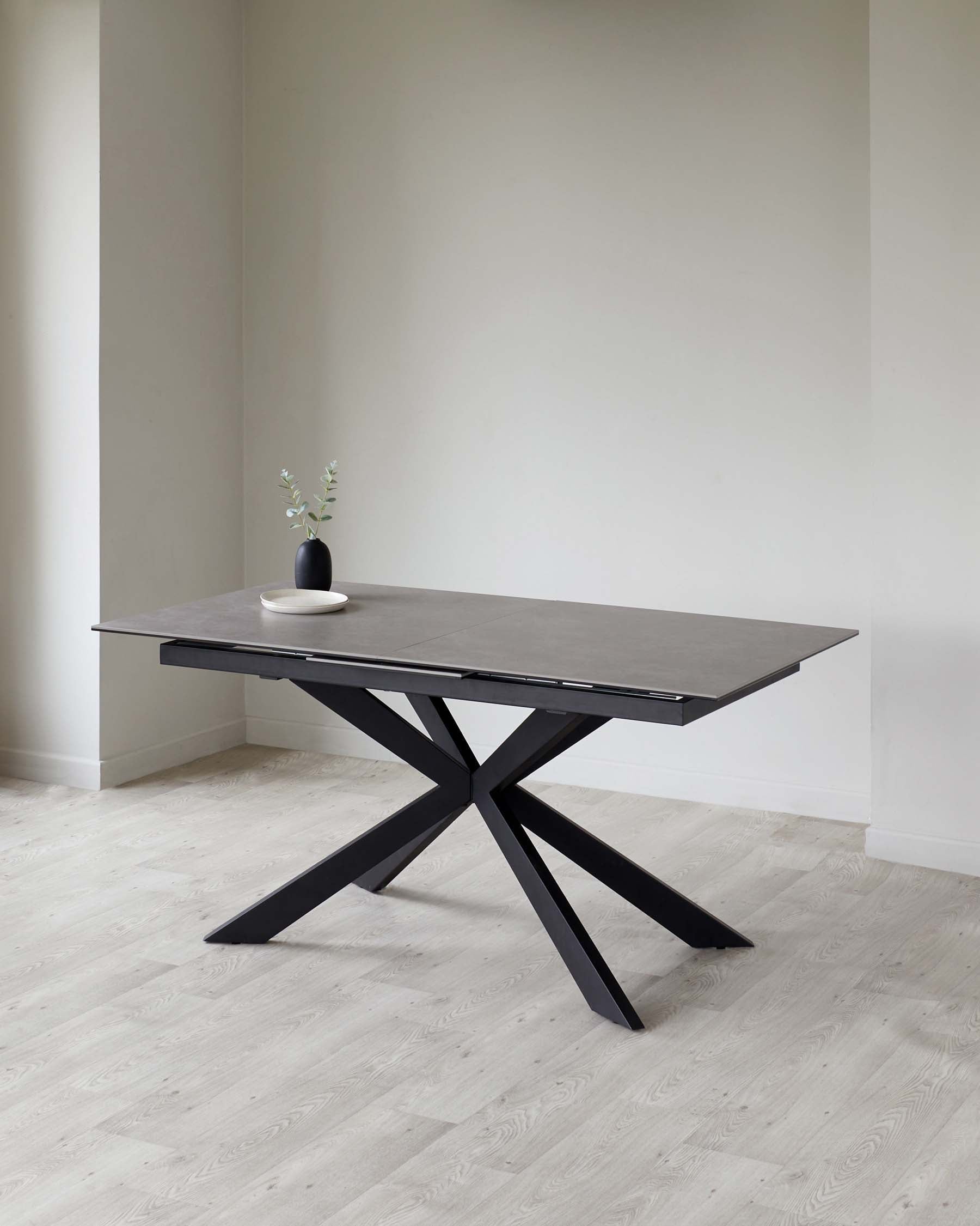 Hayden Light Grey Ceramic Extending 6 to 8 Seater Dining Table