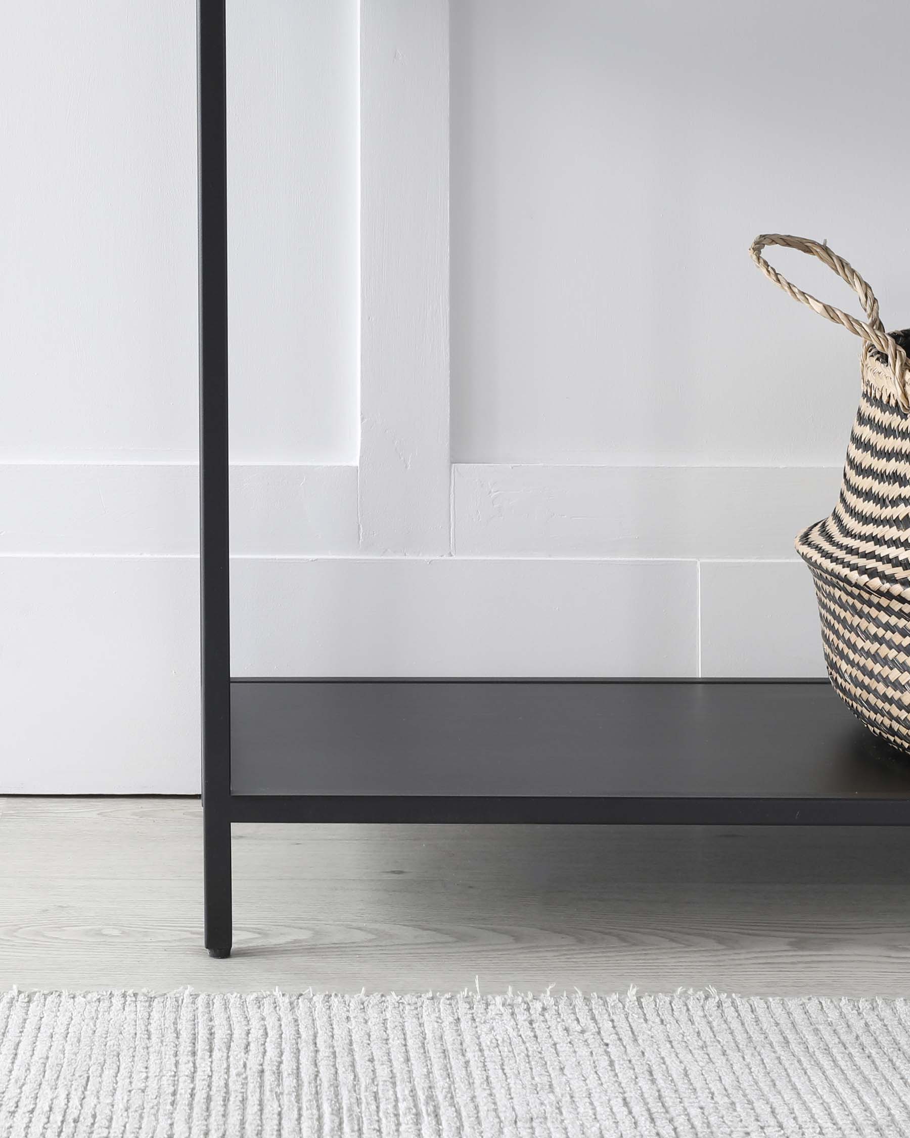 Finley Black Metal Console Table