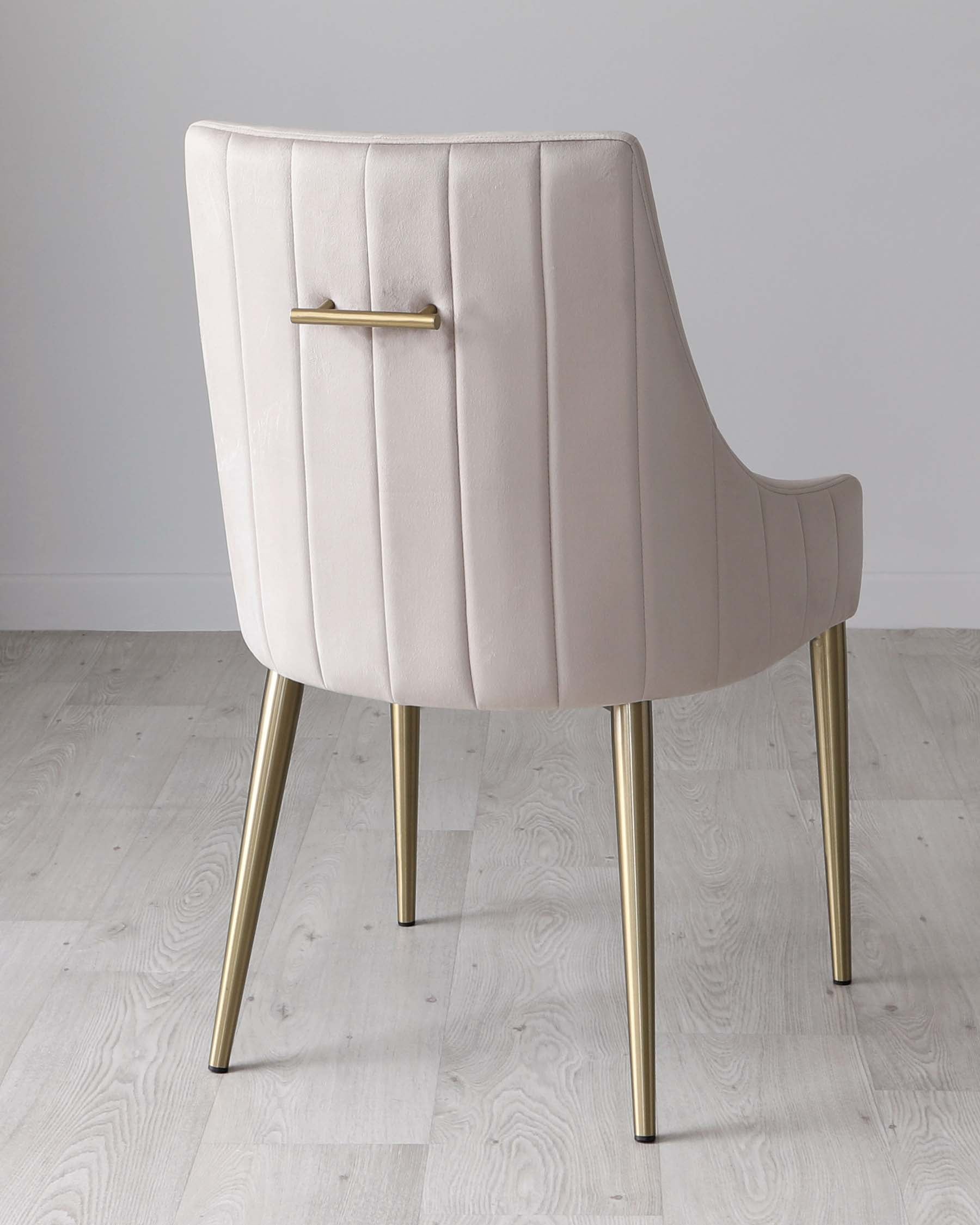 Juliana Champagne Velvet With Brushed Brass Dining Chair