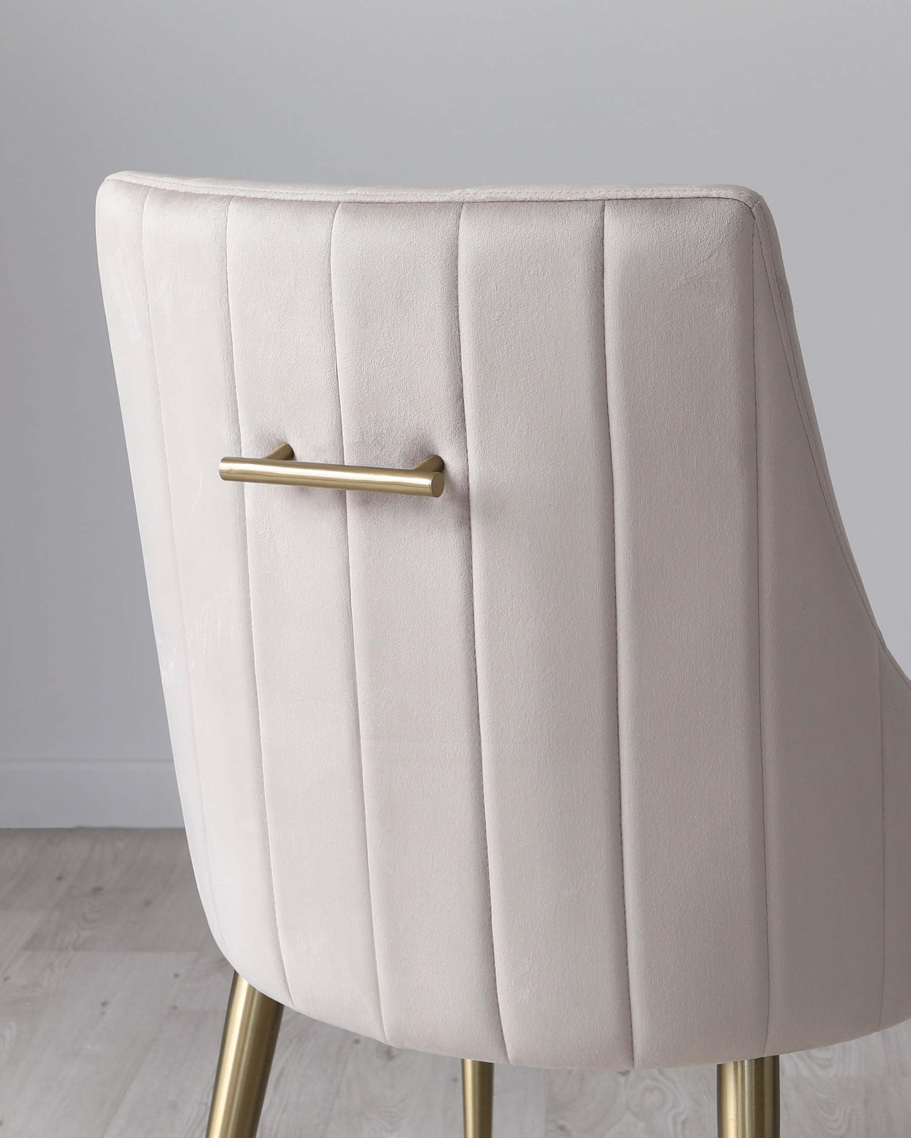 Juliana Champagne Velvet With Brushed Brass Dining Chair