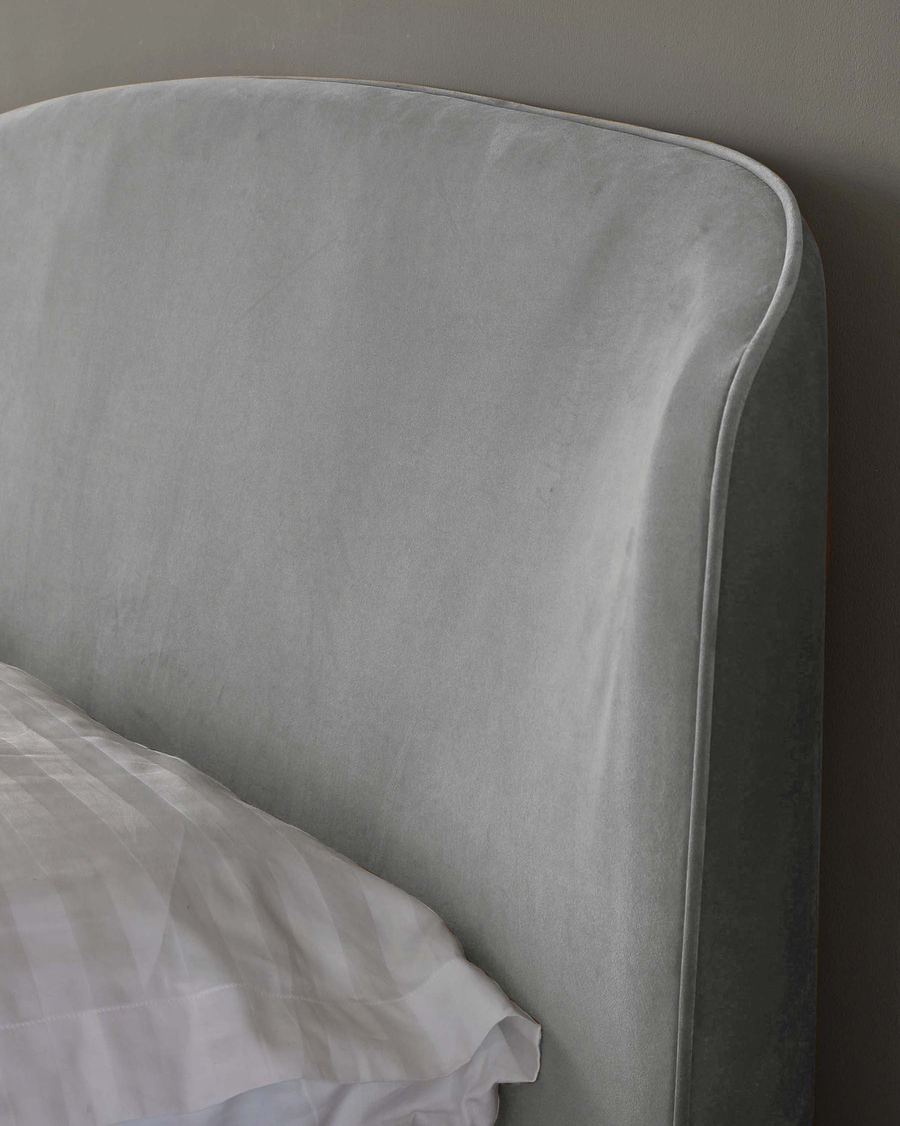 Carina Light Grey Velvet King Size Ottoman Storage Bed