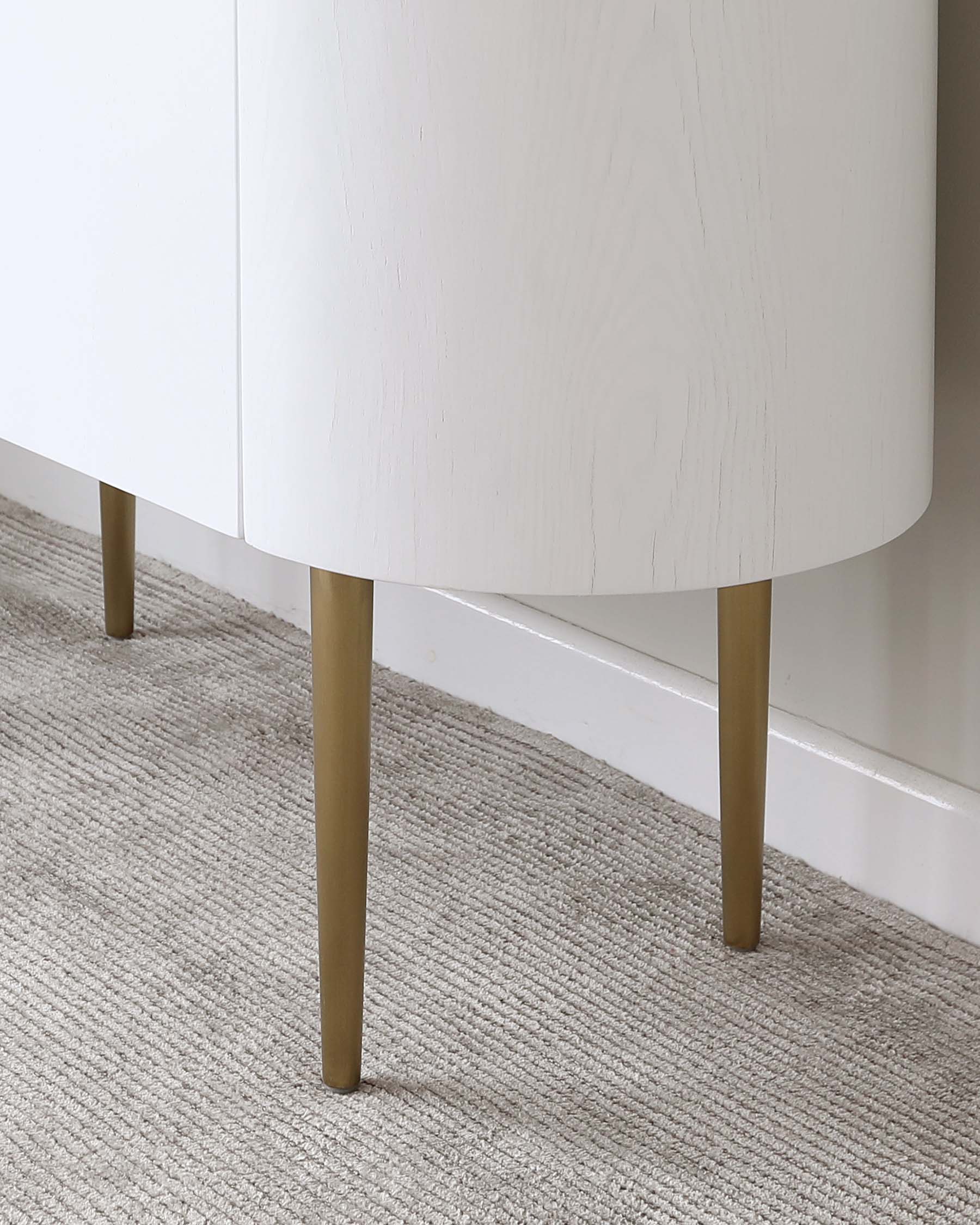 Manhattan White Oak and Marbled Ceramic Small Sideboard
