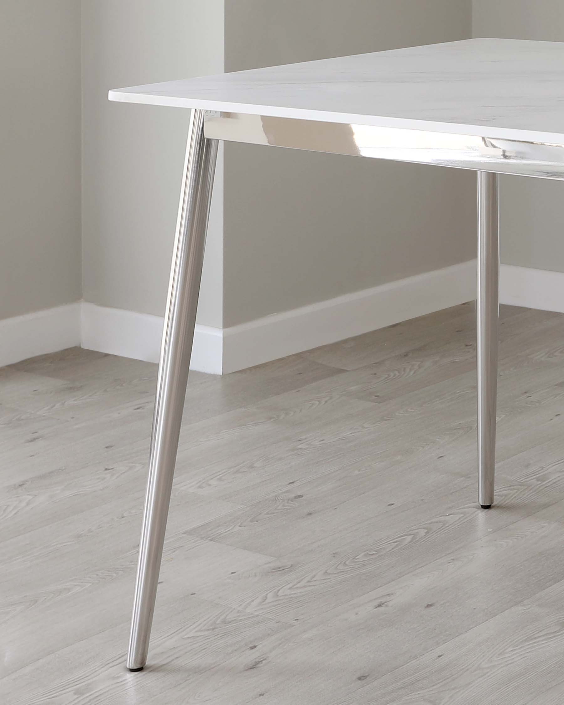 Oslo White Marbled Ceramic 6 Seater Dining Table