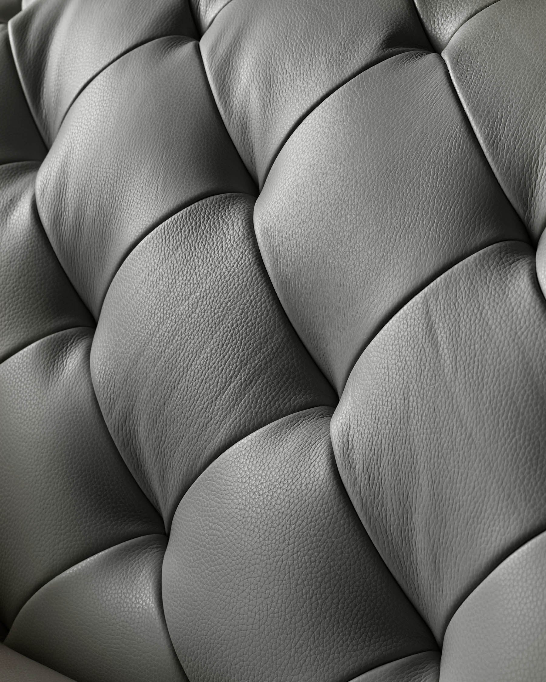 Luxe Modern Dark Grey Leather And Dark Wood Leg Armchair
