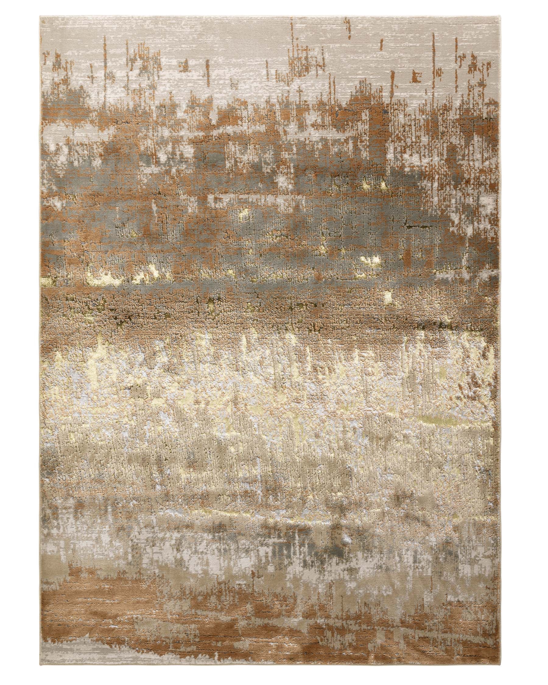 Sepia Large Easy Living Textured Rug Mixed Metallics