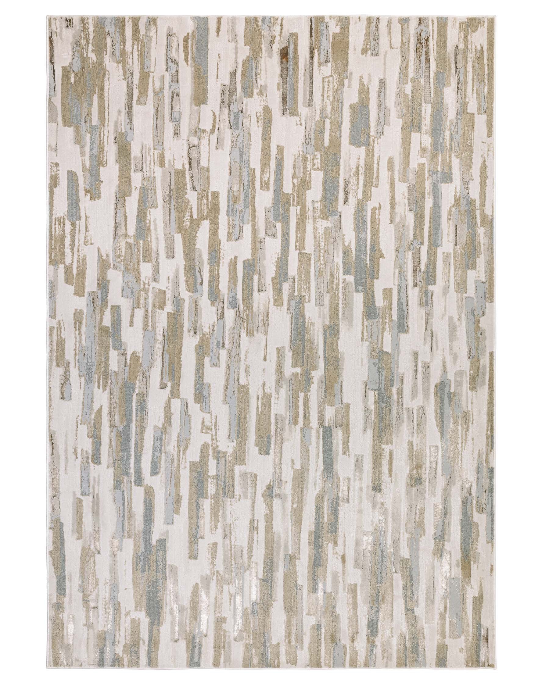 Rowan Medium Easy Living Textured Rug Mixed Metallics