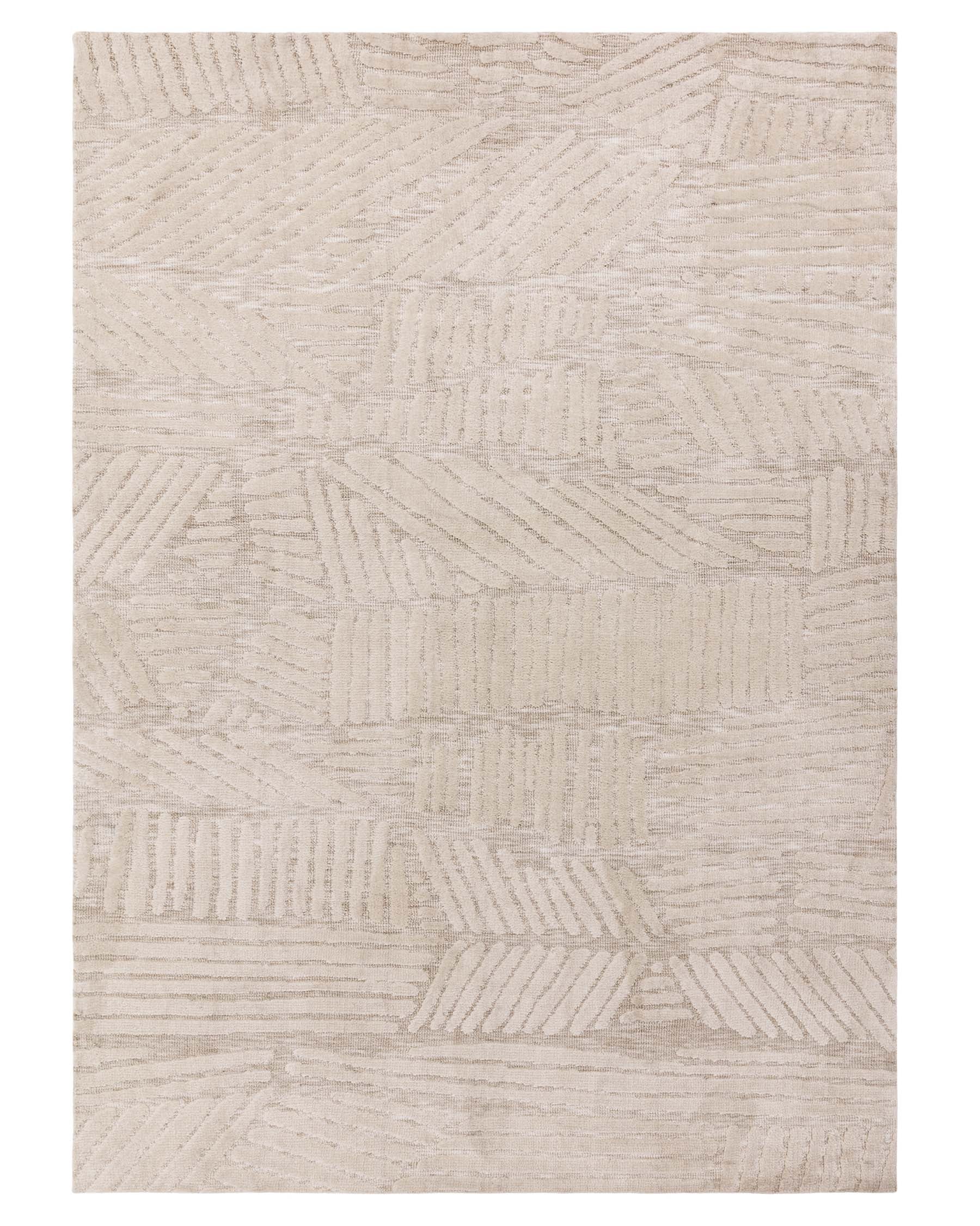 Porcelain Large Soft Touch Textured Rug Cream