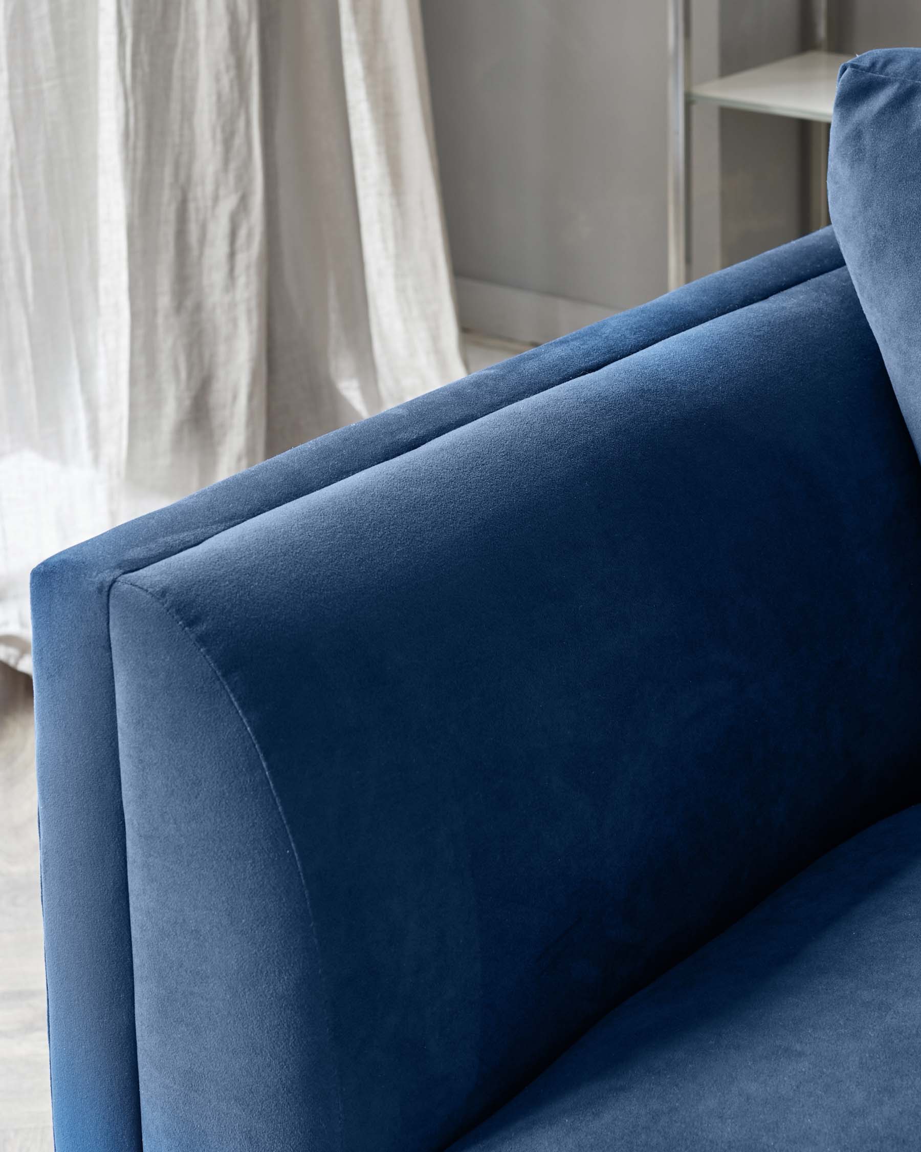 Matteo Navy Velvet 2 Seater Sofa