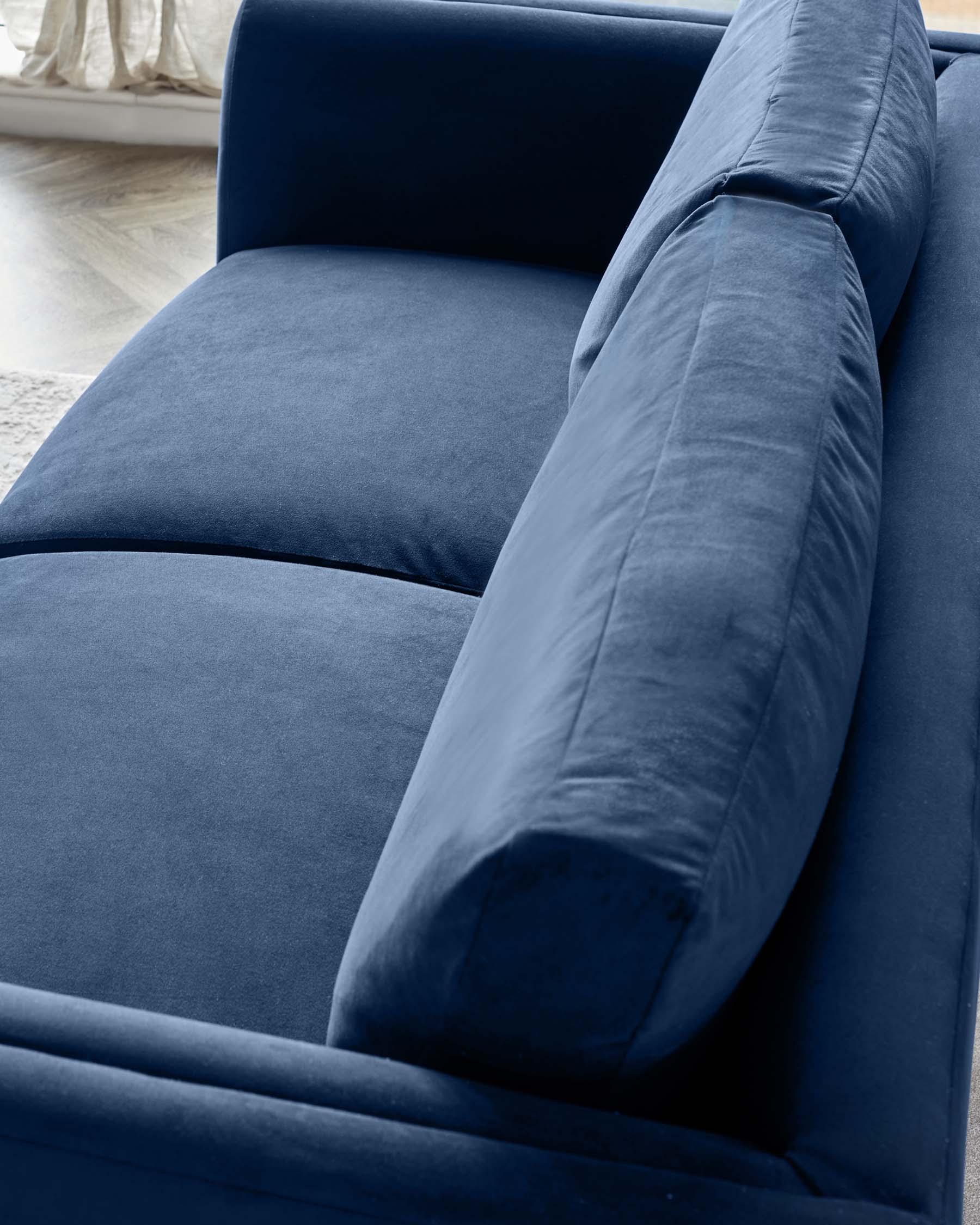 Matteo Navy Velvet 2 Seater Sofa