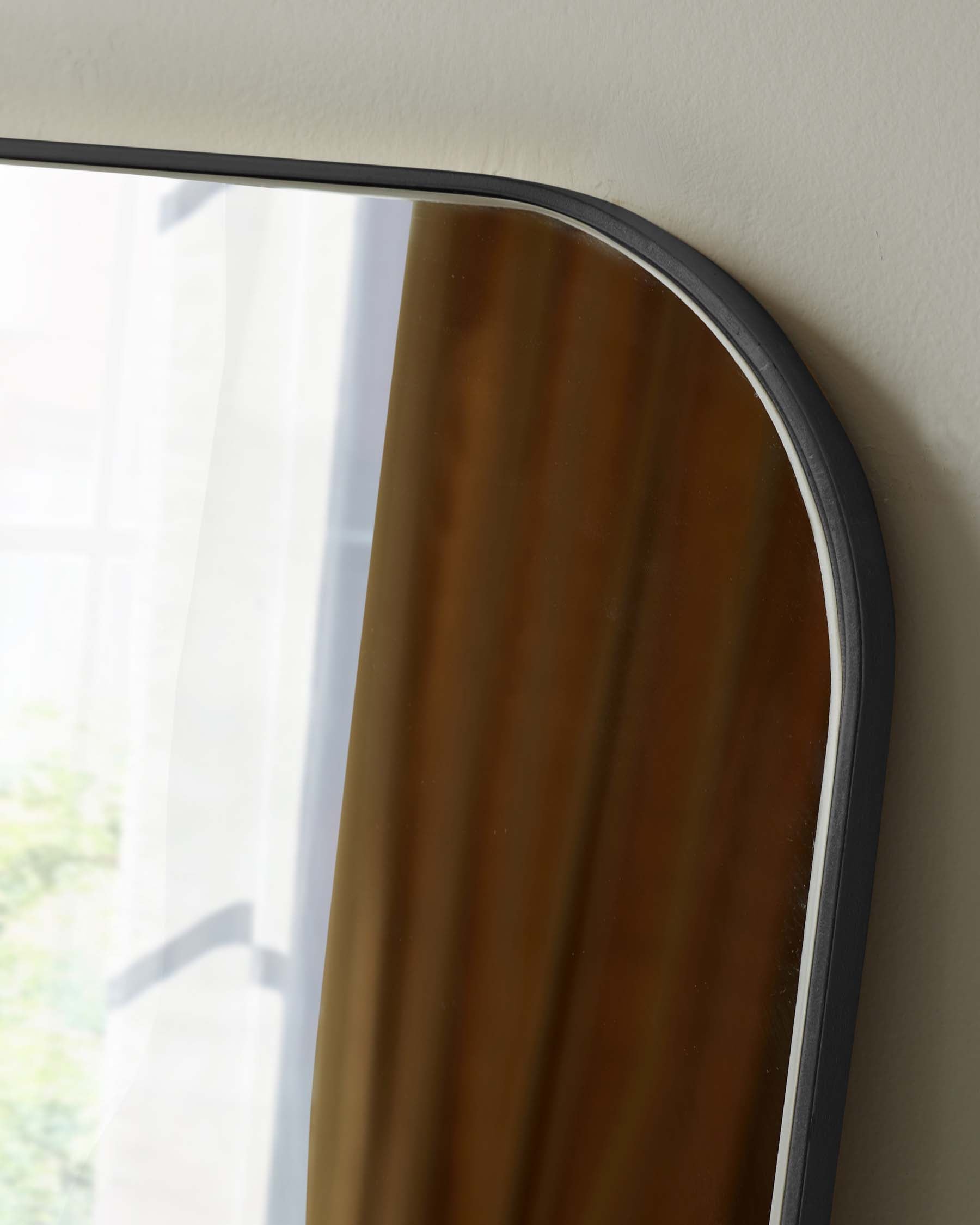 Halden Large Full Length Wall Mirror Black