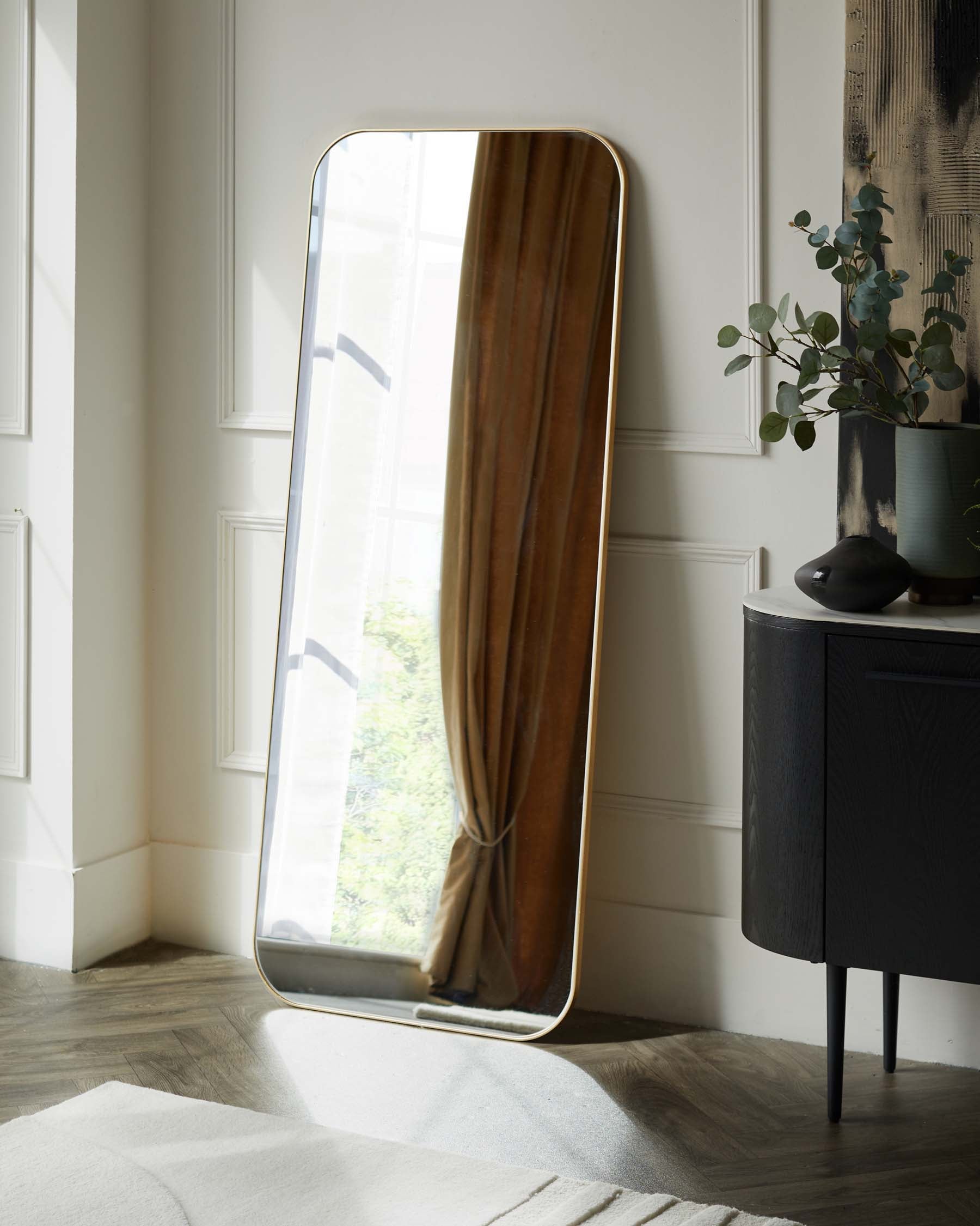 Halden Large Full Length Wall Mirror Gold