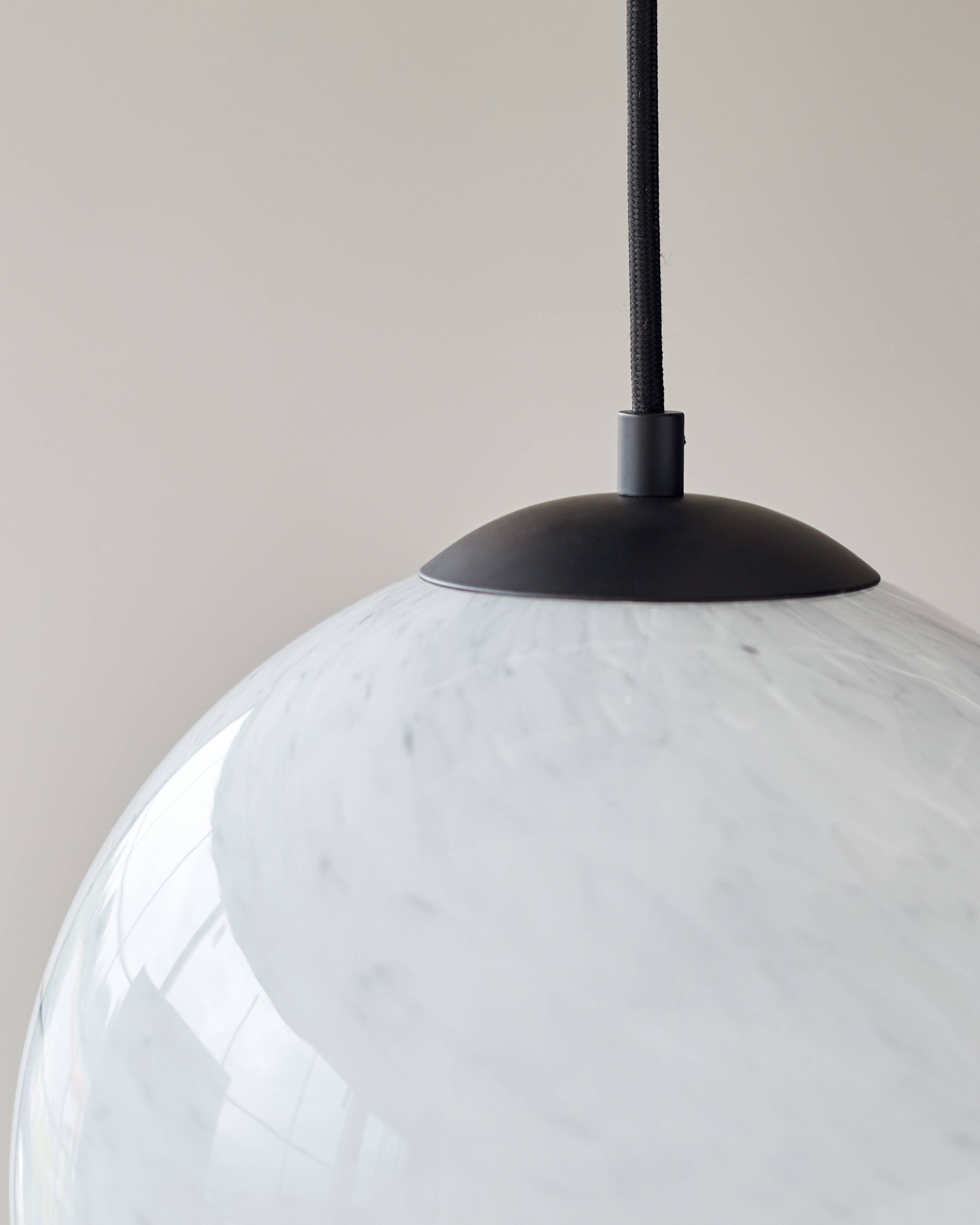 Riley Marble Look Glass Single Pendant