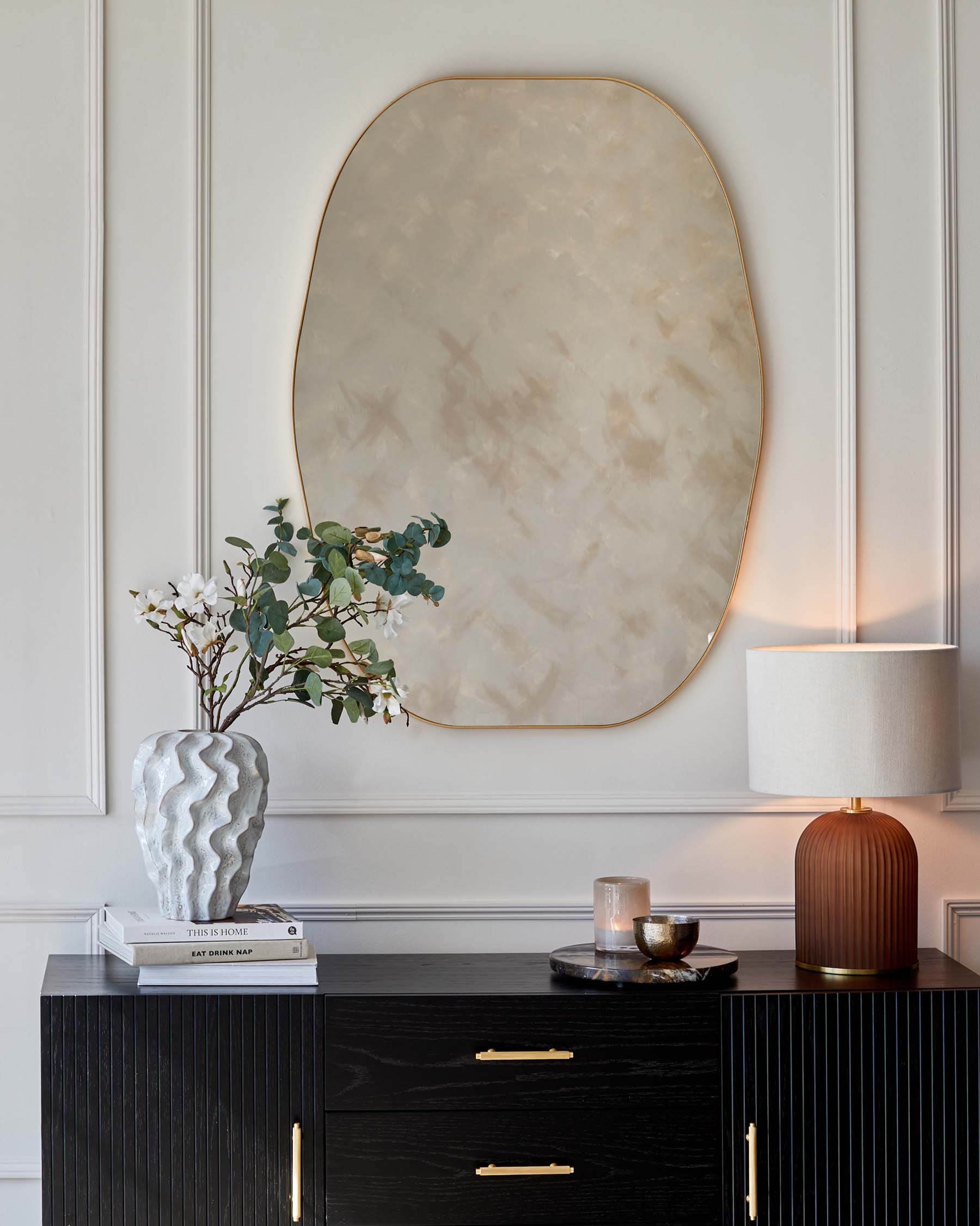 Odense Large Wall Mirror Gold