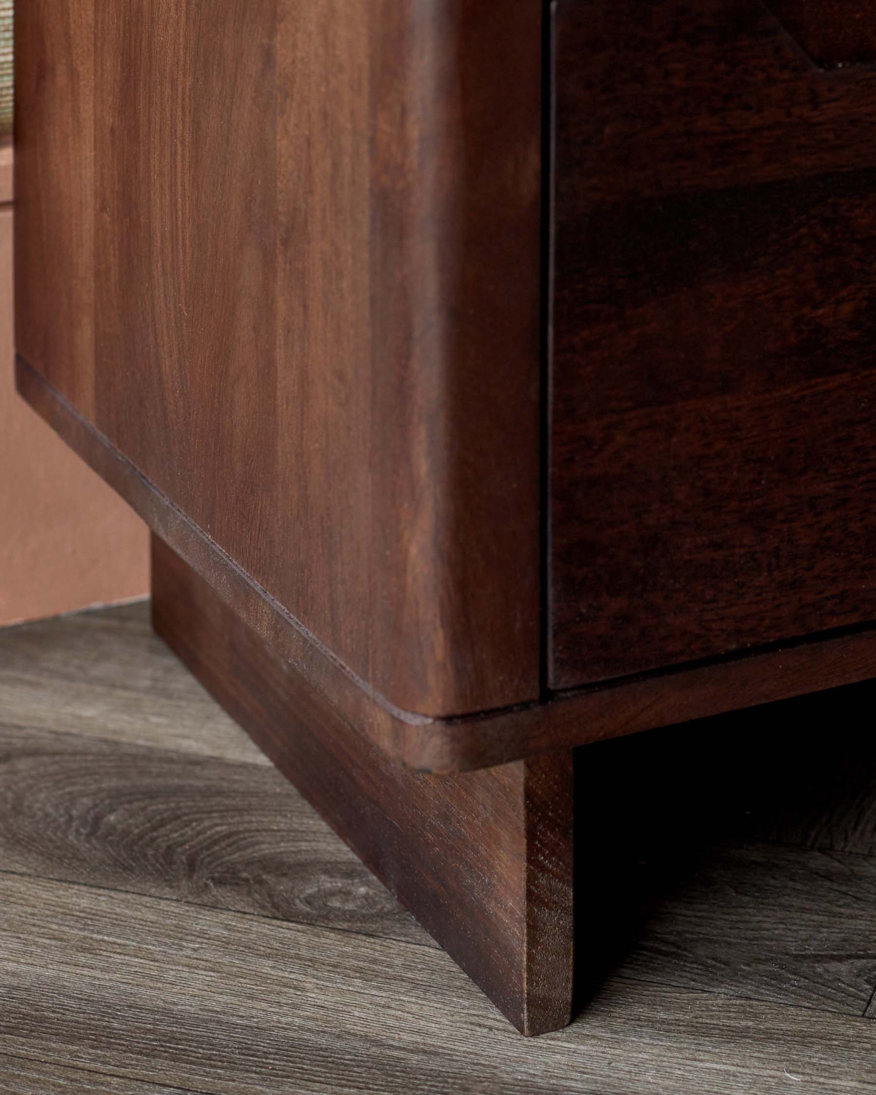Bryce dark mango wood chest of drawers