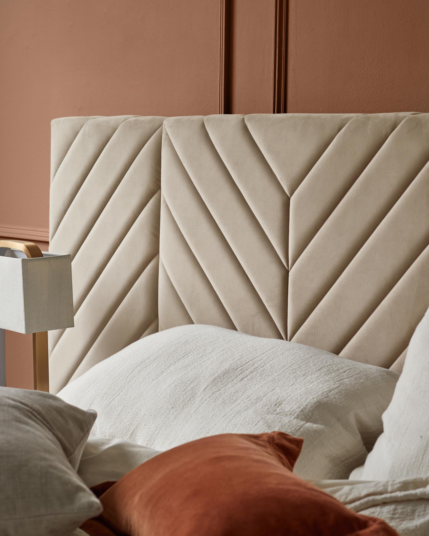 Octavia Luxe Champagne Velvet Super King Size Ottoman Storage Bed