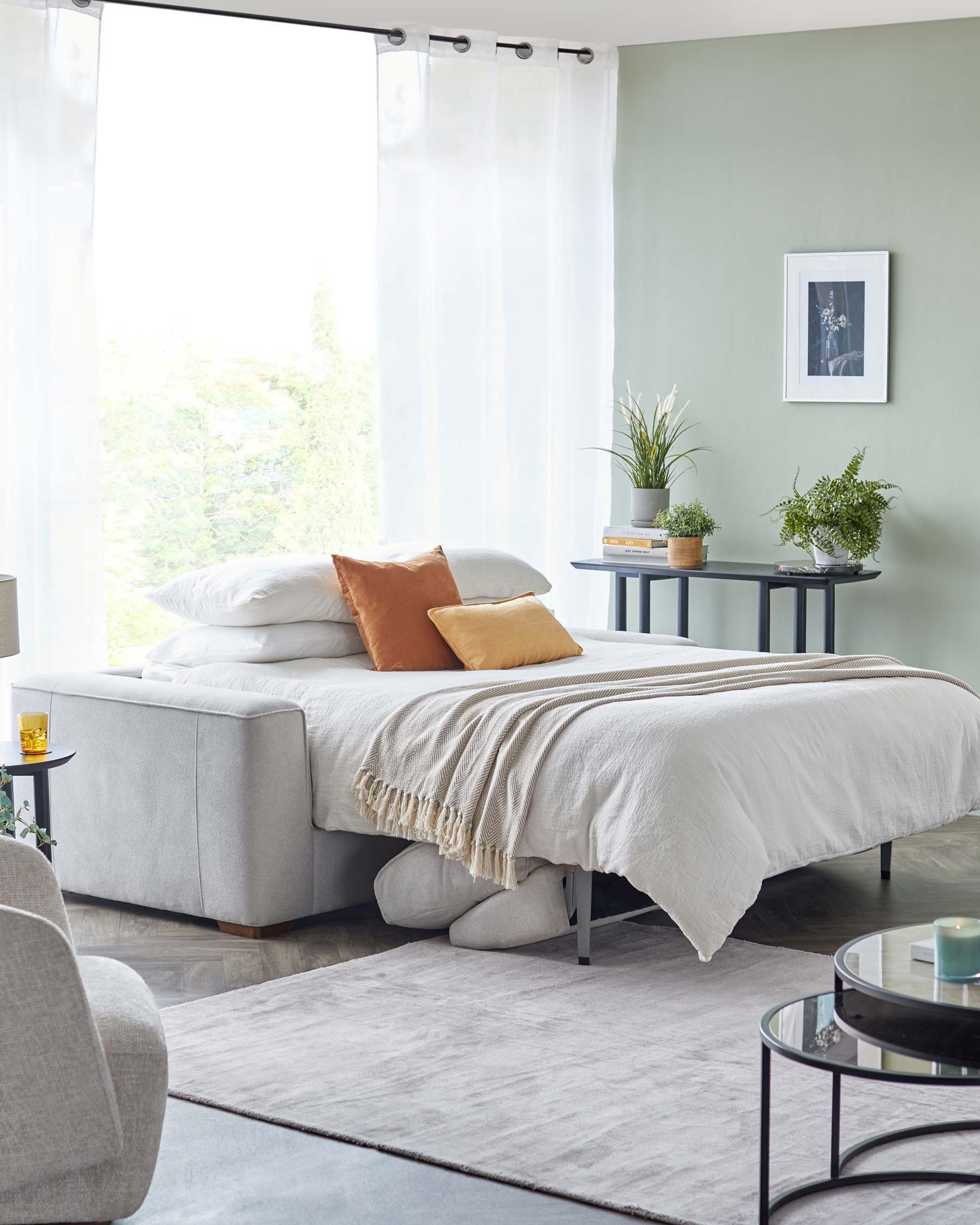 Brody Natural Flat Weave 2 Seater Sofa Bed