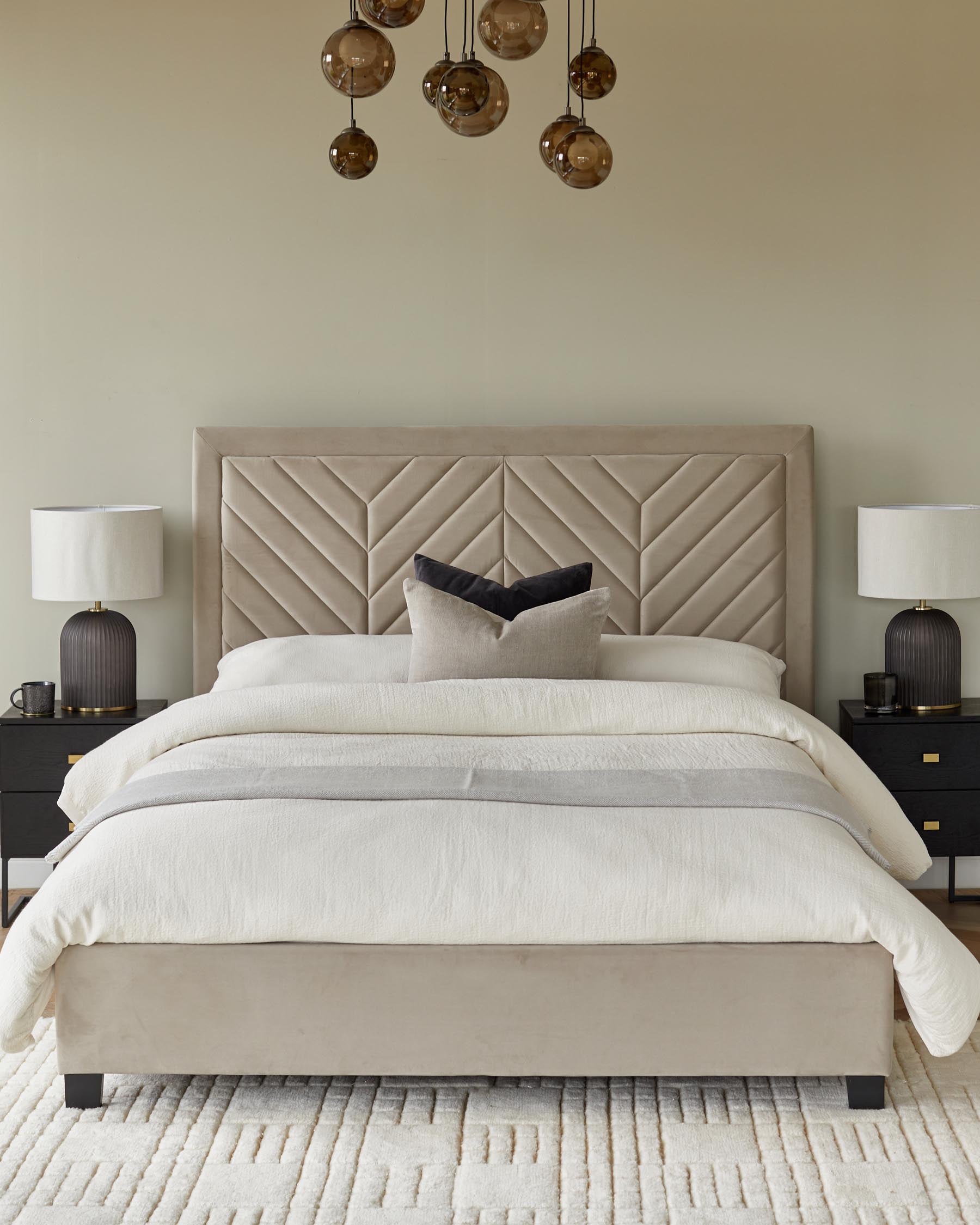Octavia Champagne Velvet Super King Size Ottoman Storage Bed