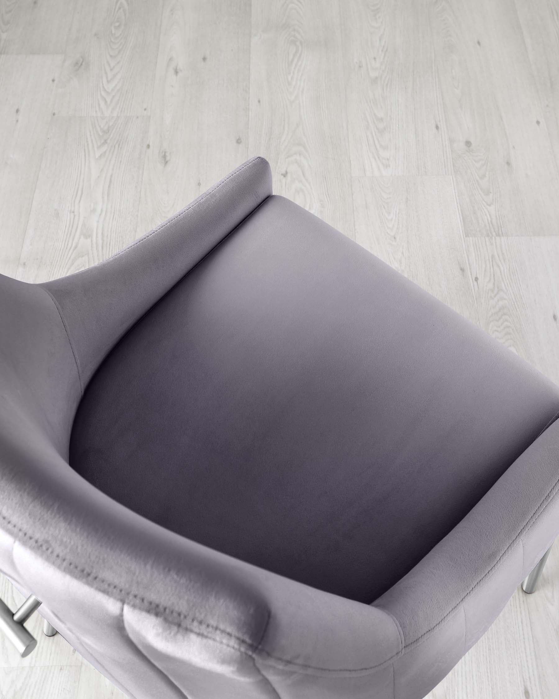 Juliana Dark Grey Velvet With Stainless Steel Dining Chair