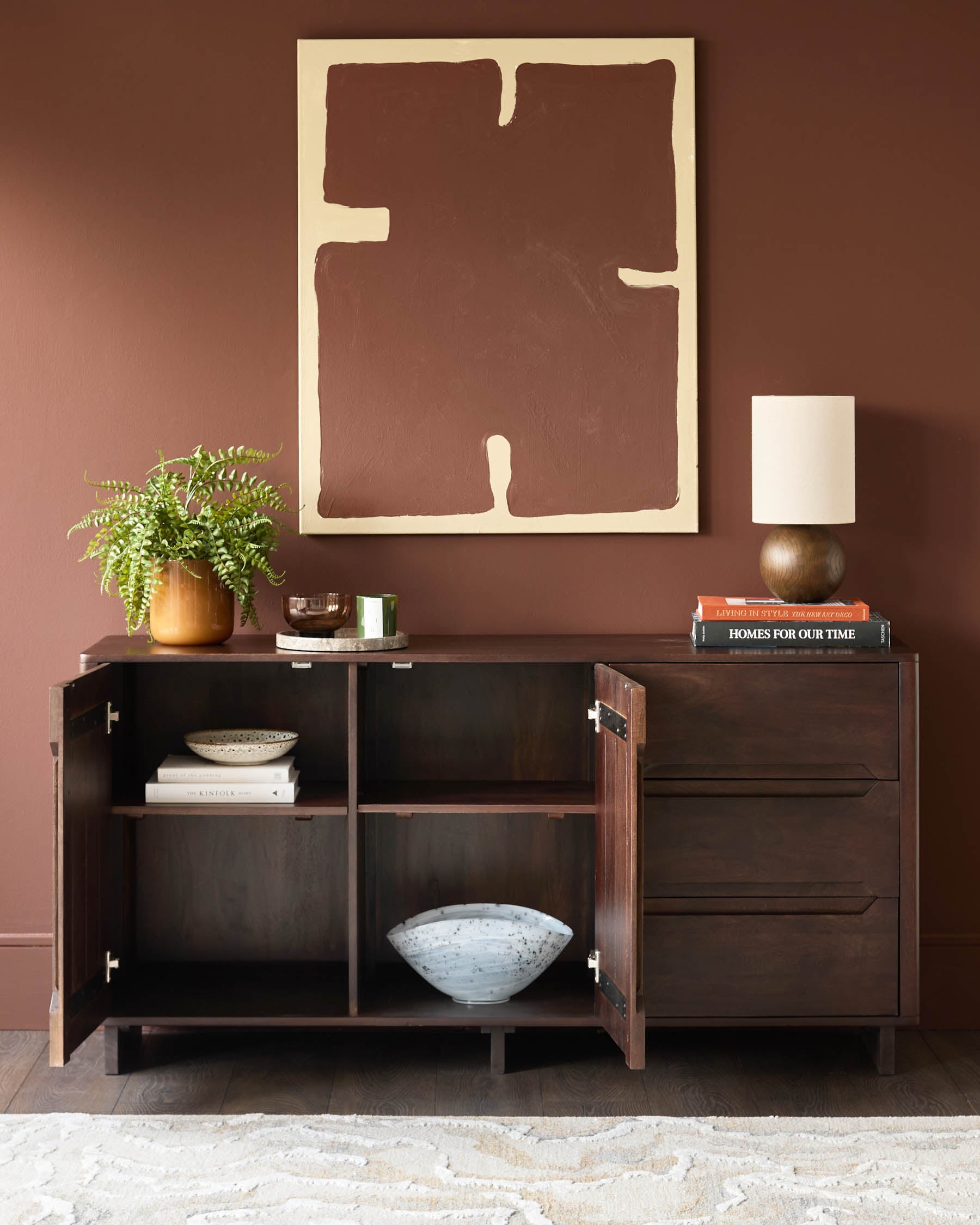 Bryce dark mango wood sideboard