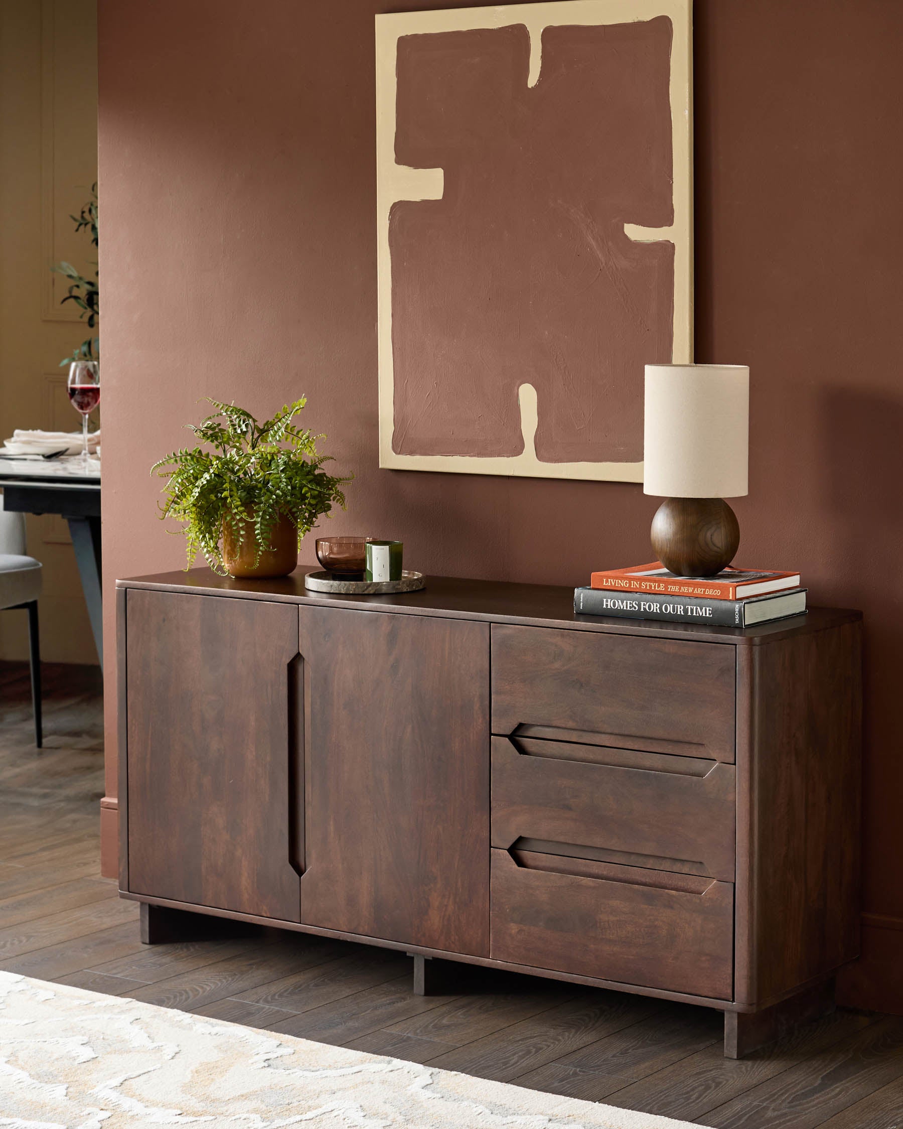 Bryce dark mango wood sideboard