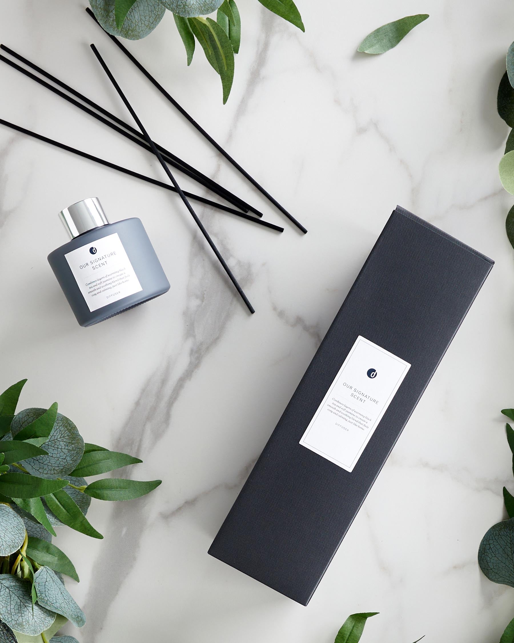 Signature black tea and white jasmine diffuser