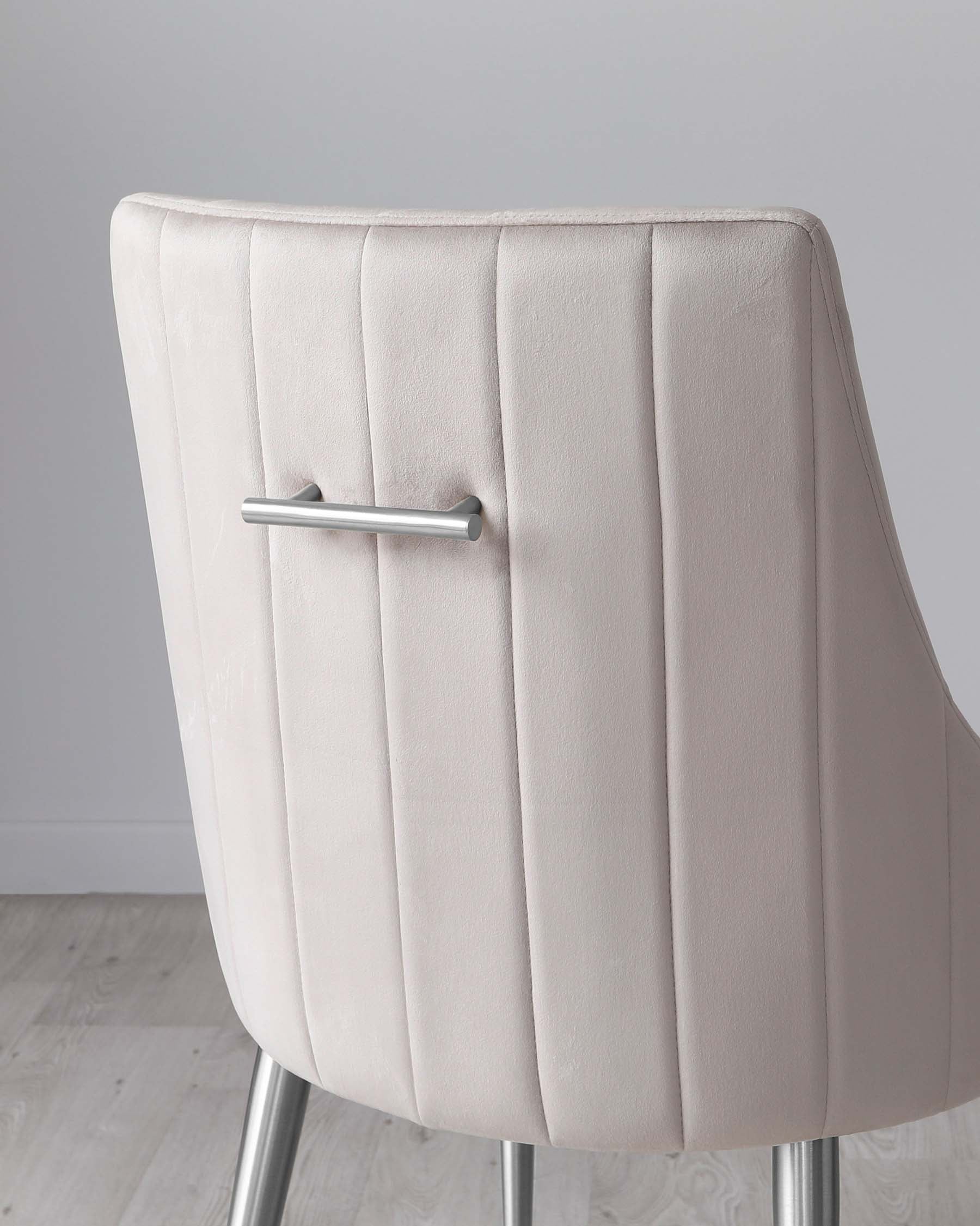Juliana Champagne Velvet With Stainless Steel Dining Chair