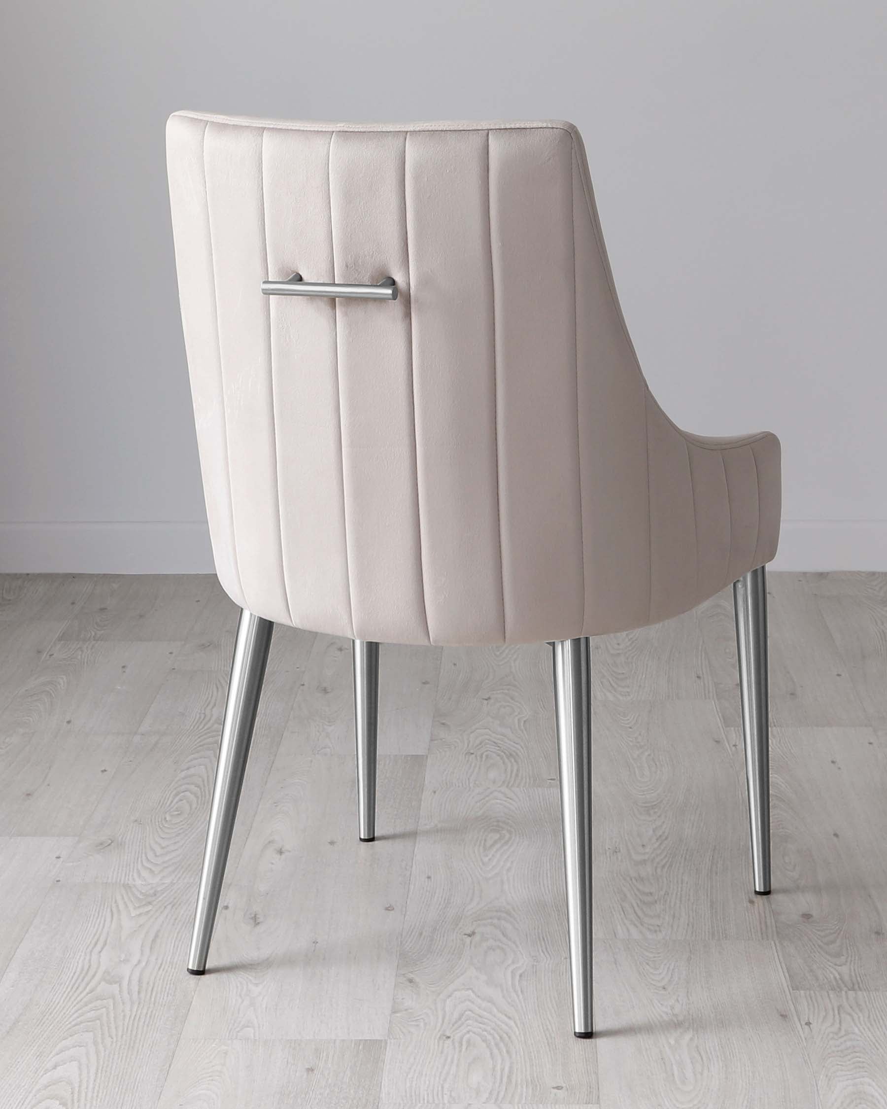 Juliana Champagne Velvet With Stainless Steel Dining Chair