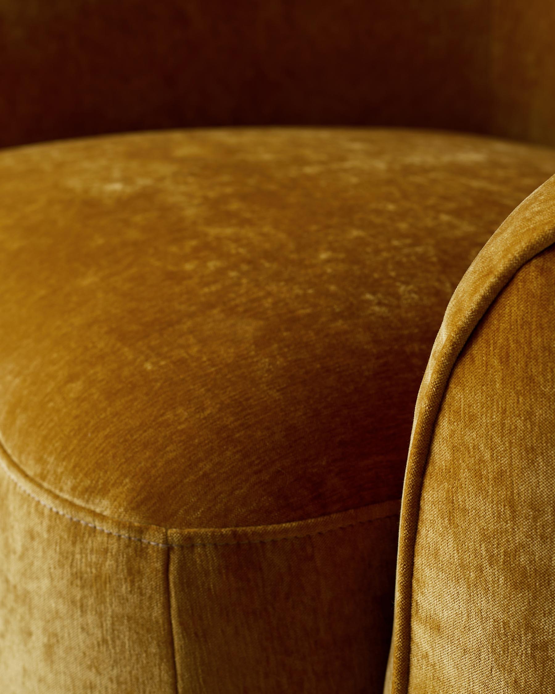 Zoey ochre fabric 3 seater sofa