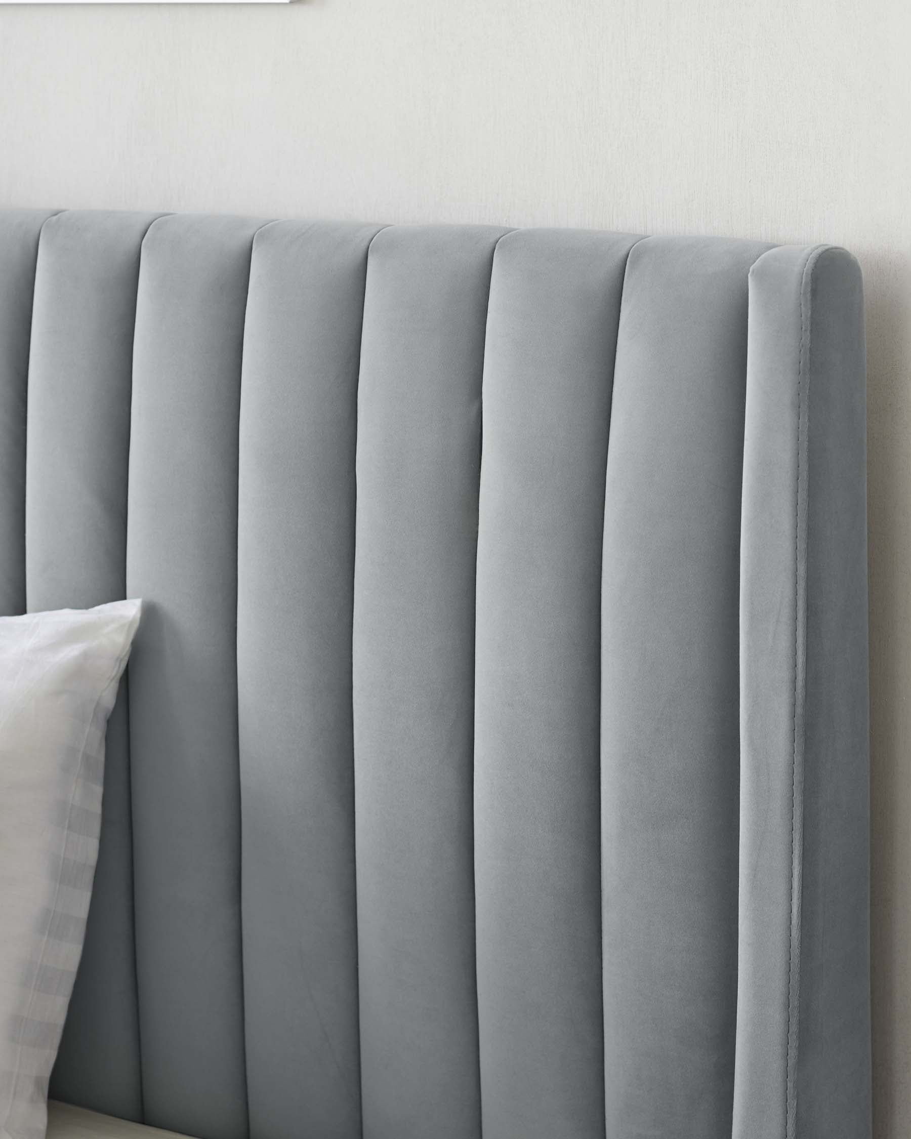 Amalfi light grey velvet double ottoman storage bed