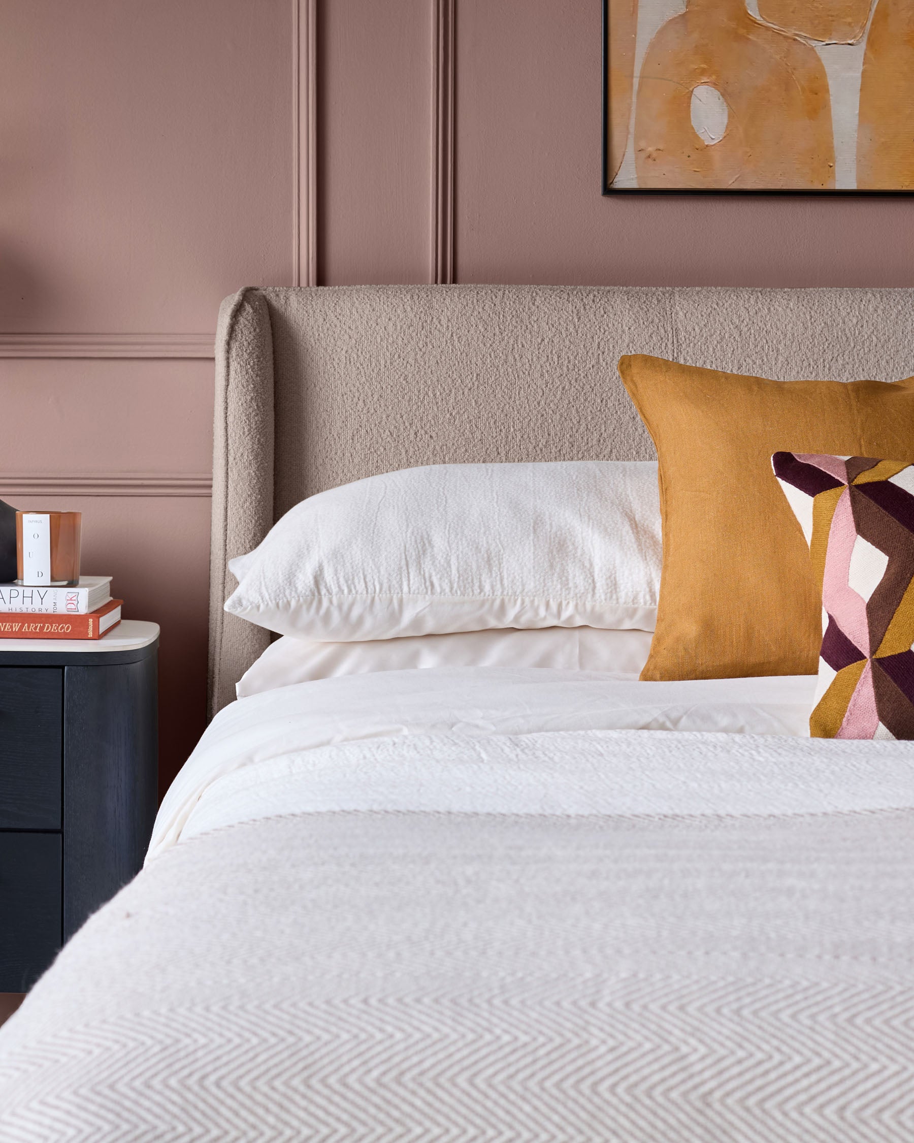 Paolo Natural Soft Boucle King Bed