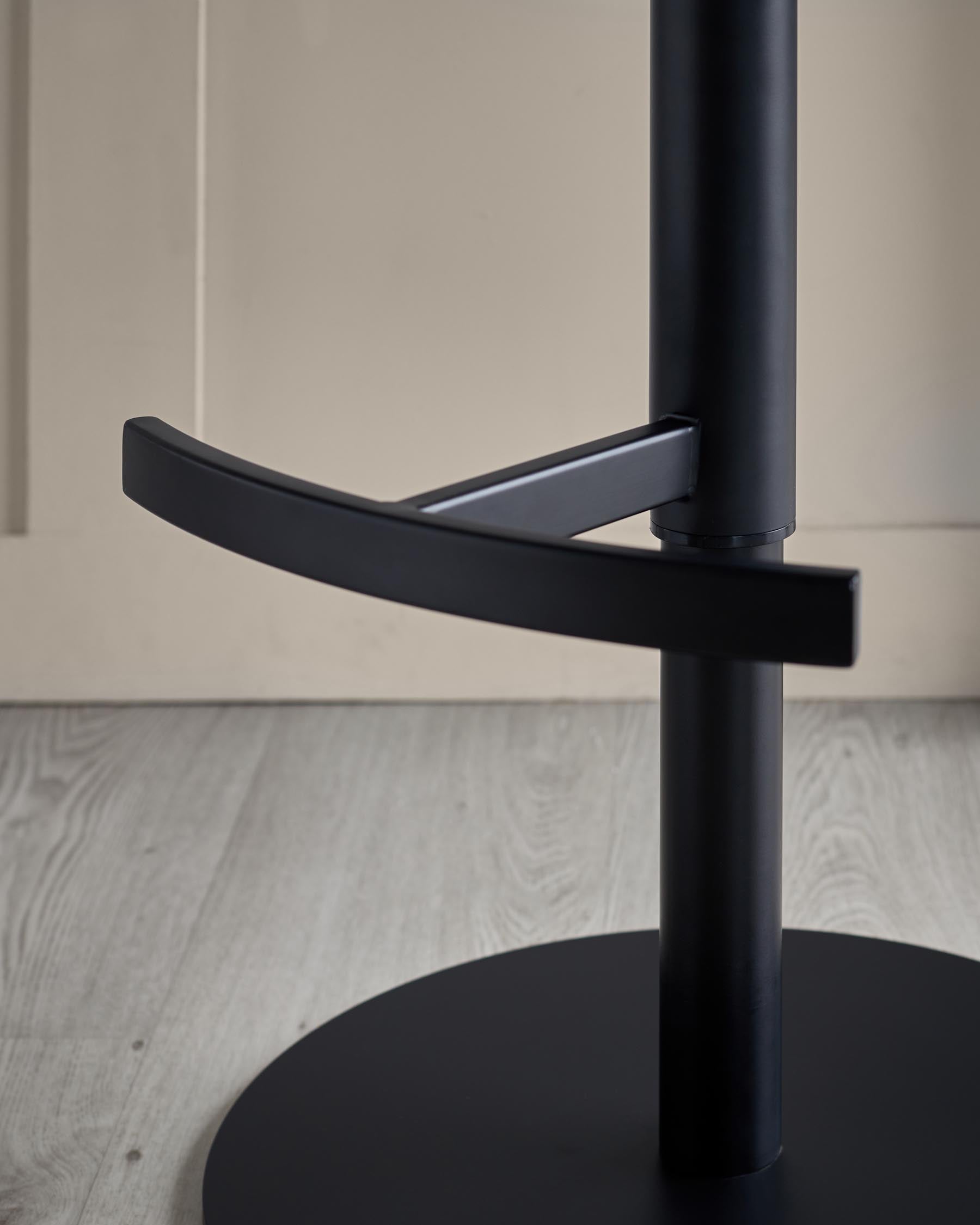 Wren natural fabric and olive green velvet gas lift bar stool