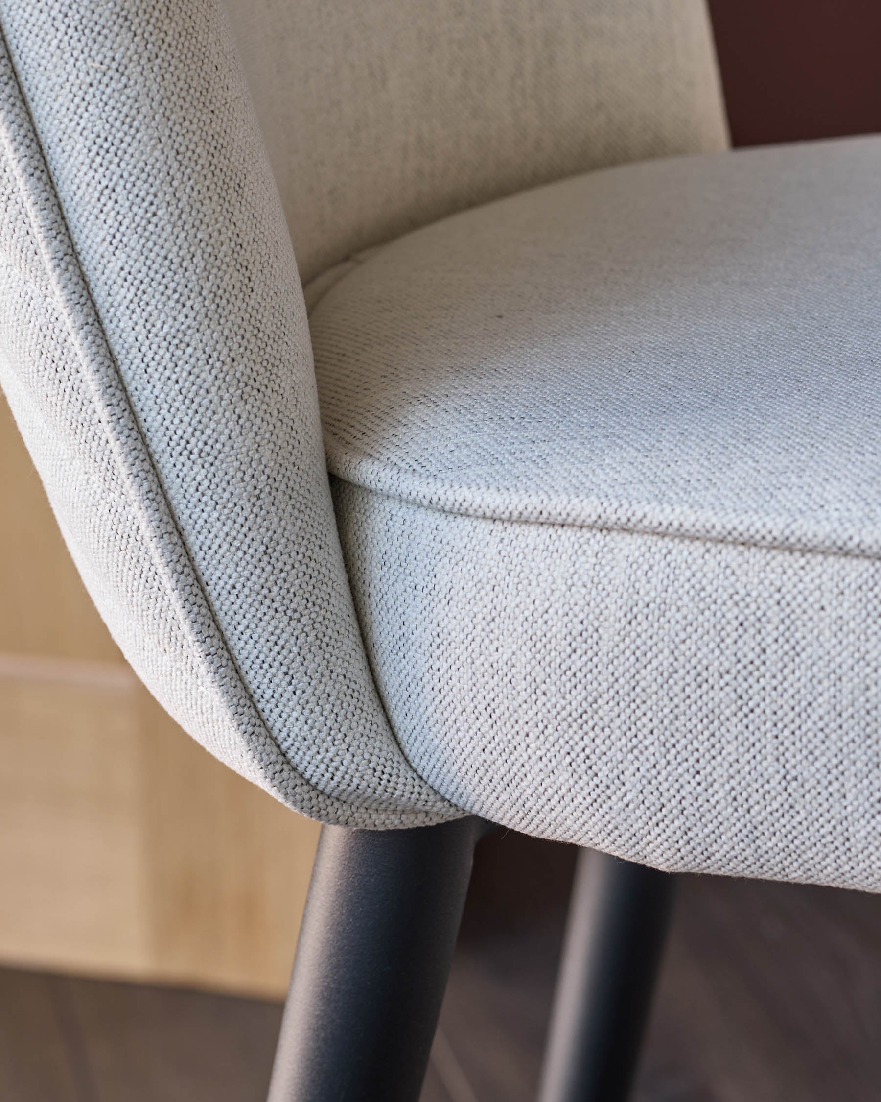 Serena ivory dual tone fabric bar stool