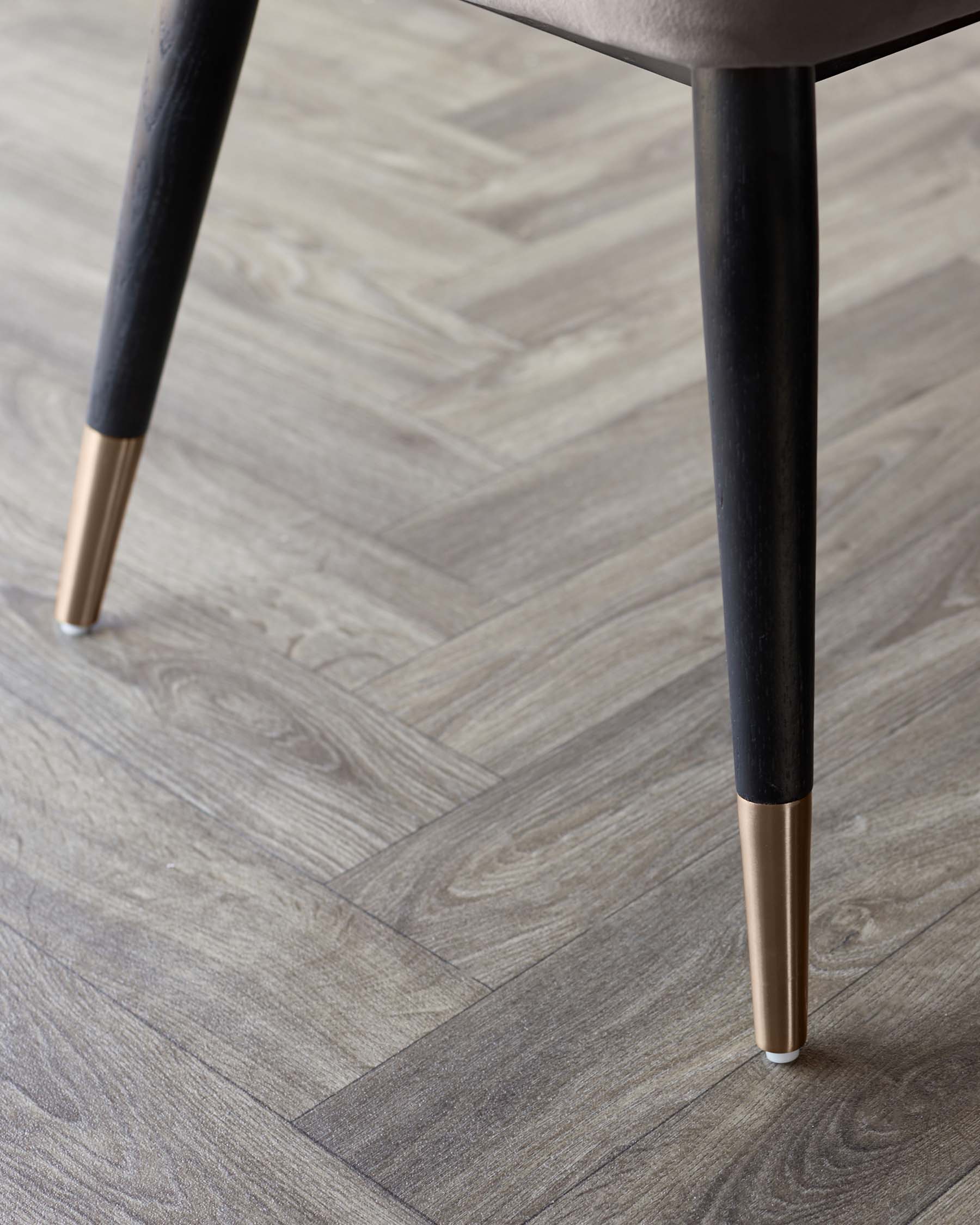 Clover Mocha Velvet Dining Chair With Bronze Legs