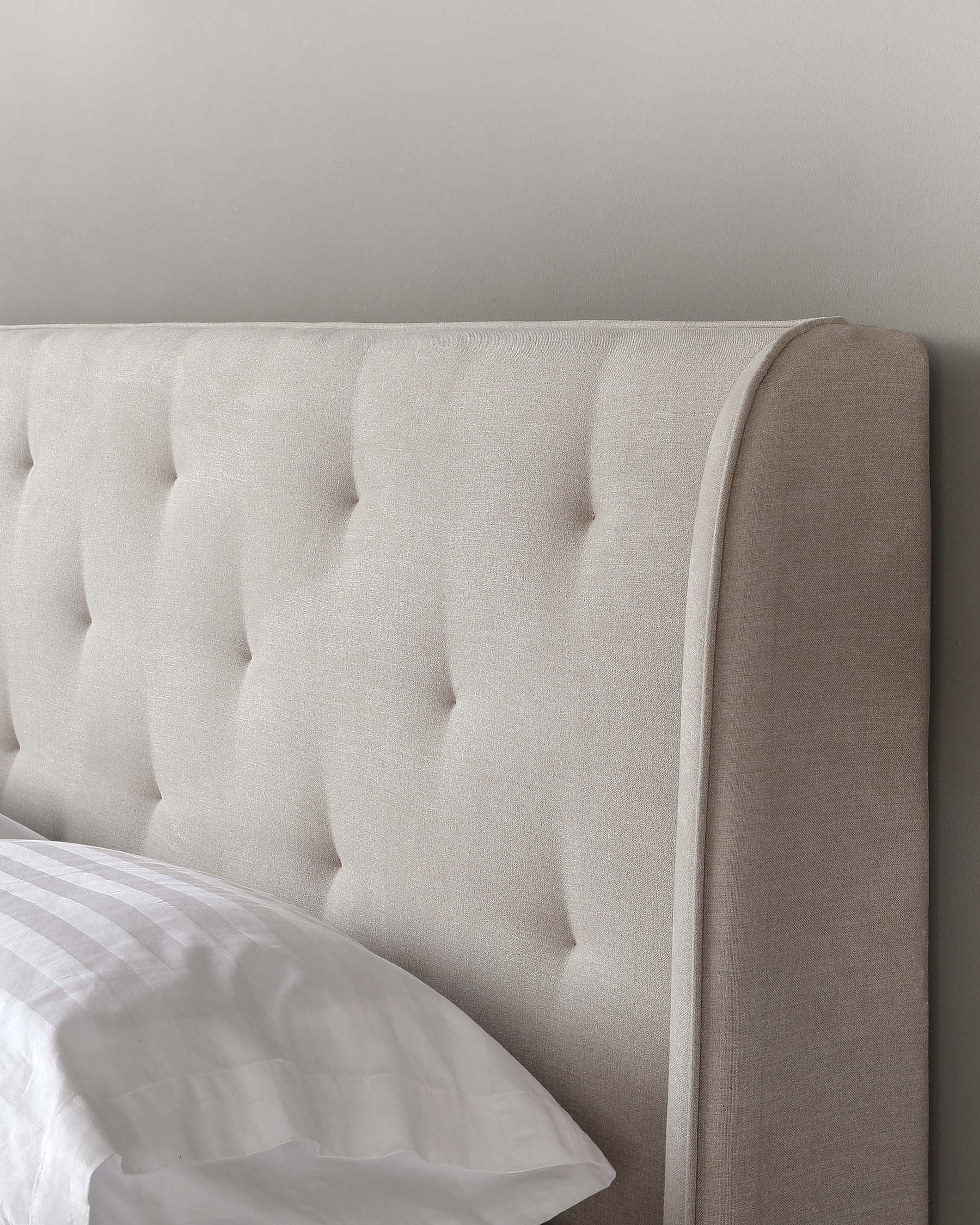Lenora Cream Fabric King Size Ottoman Storage Bed