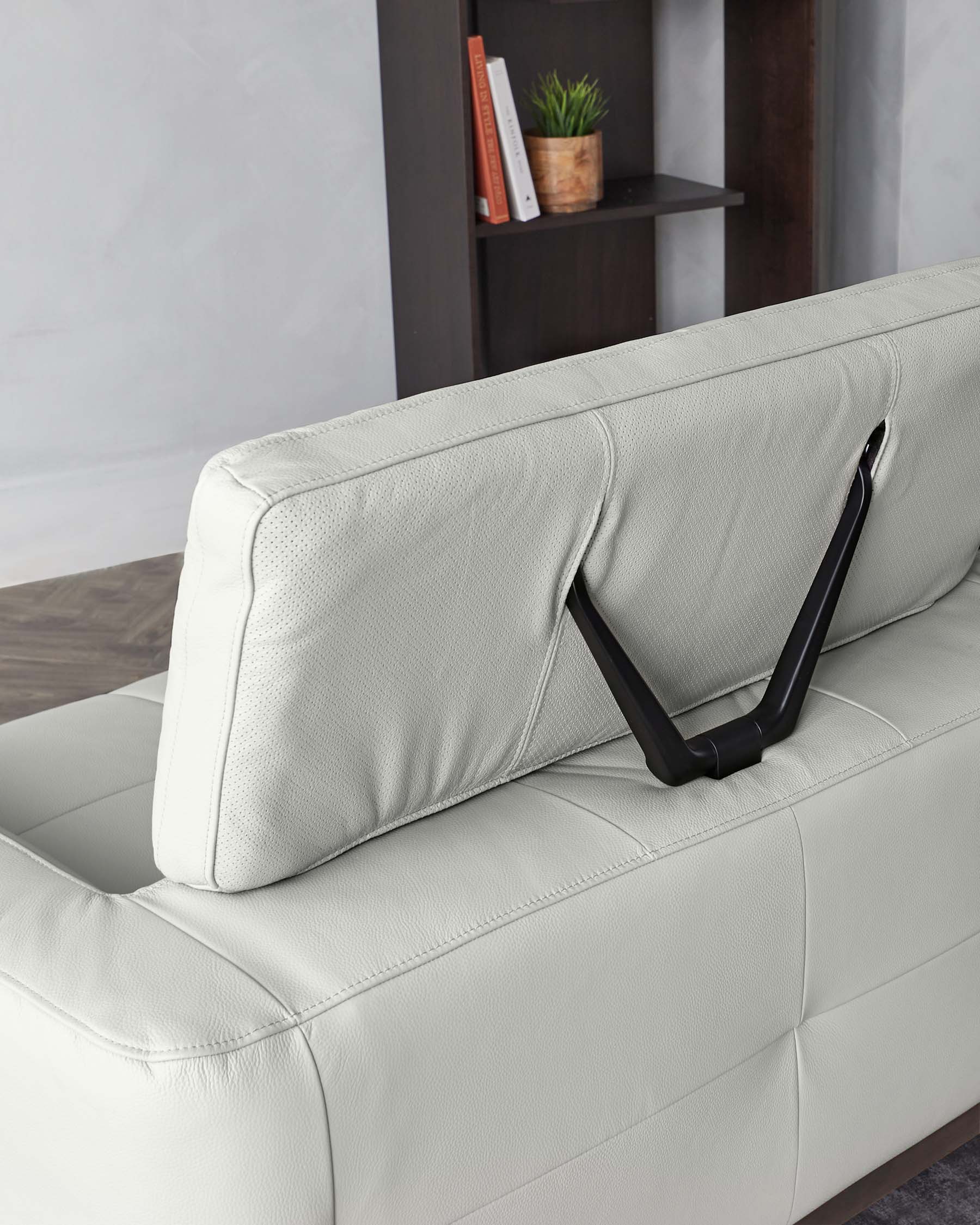Colton Natural Grey Leather 2 Seater Sofa