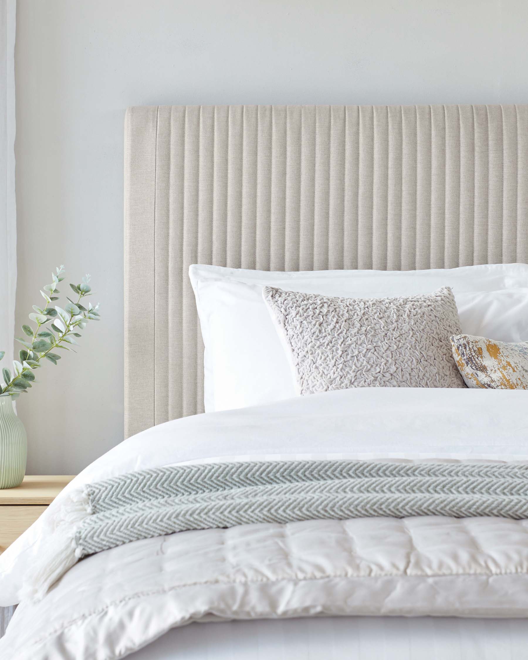 Avery Cream Fabric Double Ottoman Storage Bed