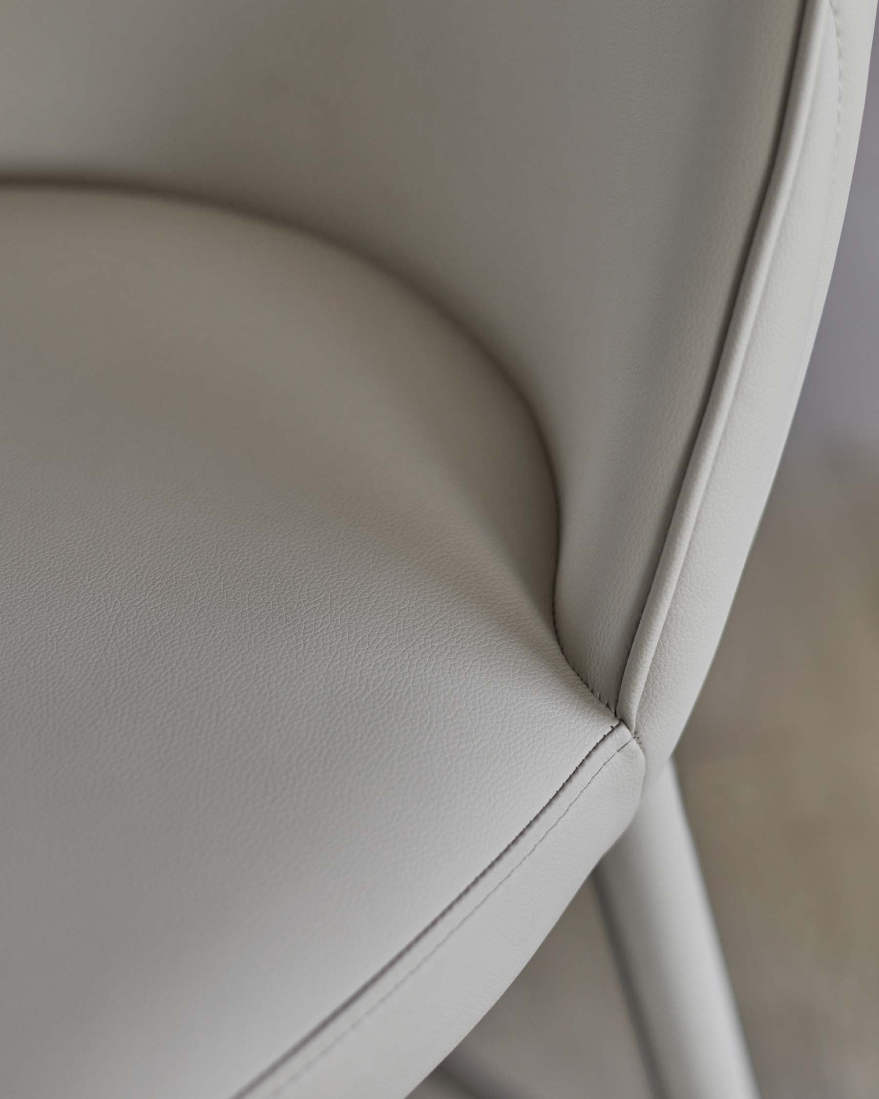 Saylor light grey faux leather bar stool
