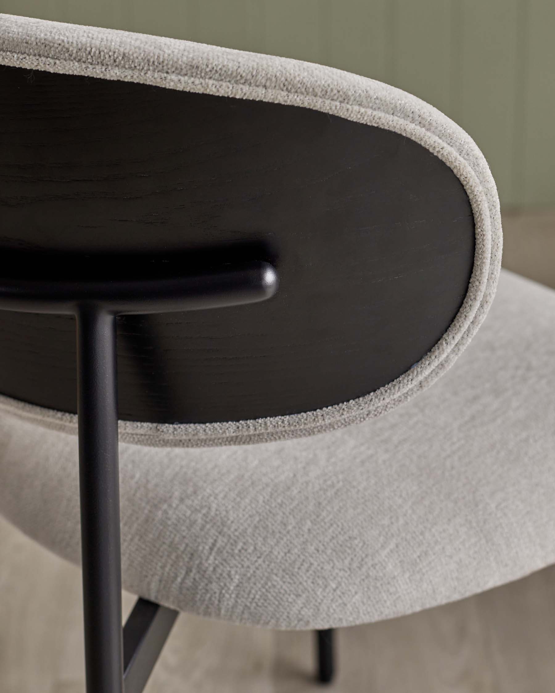 Cree cream chenille dining chair
