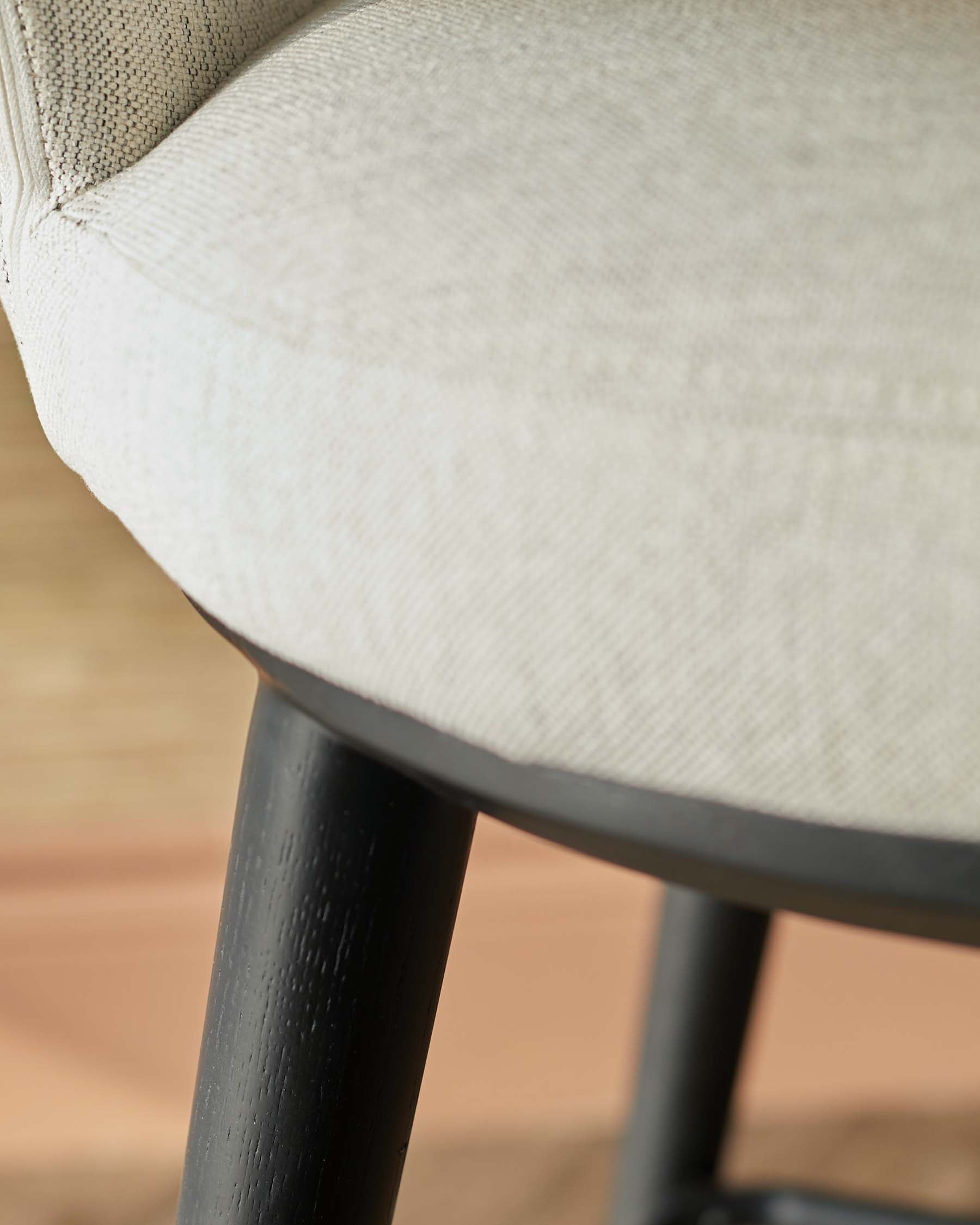 Heath ivory dual tone fabric bar stool