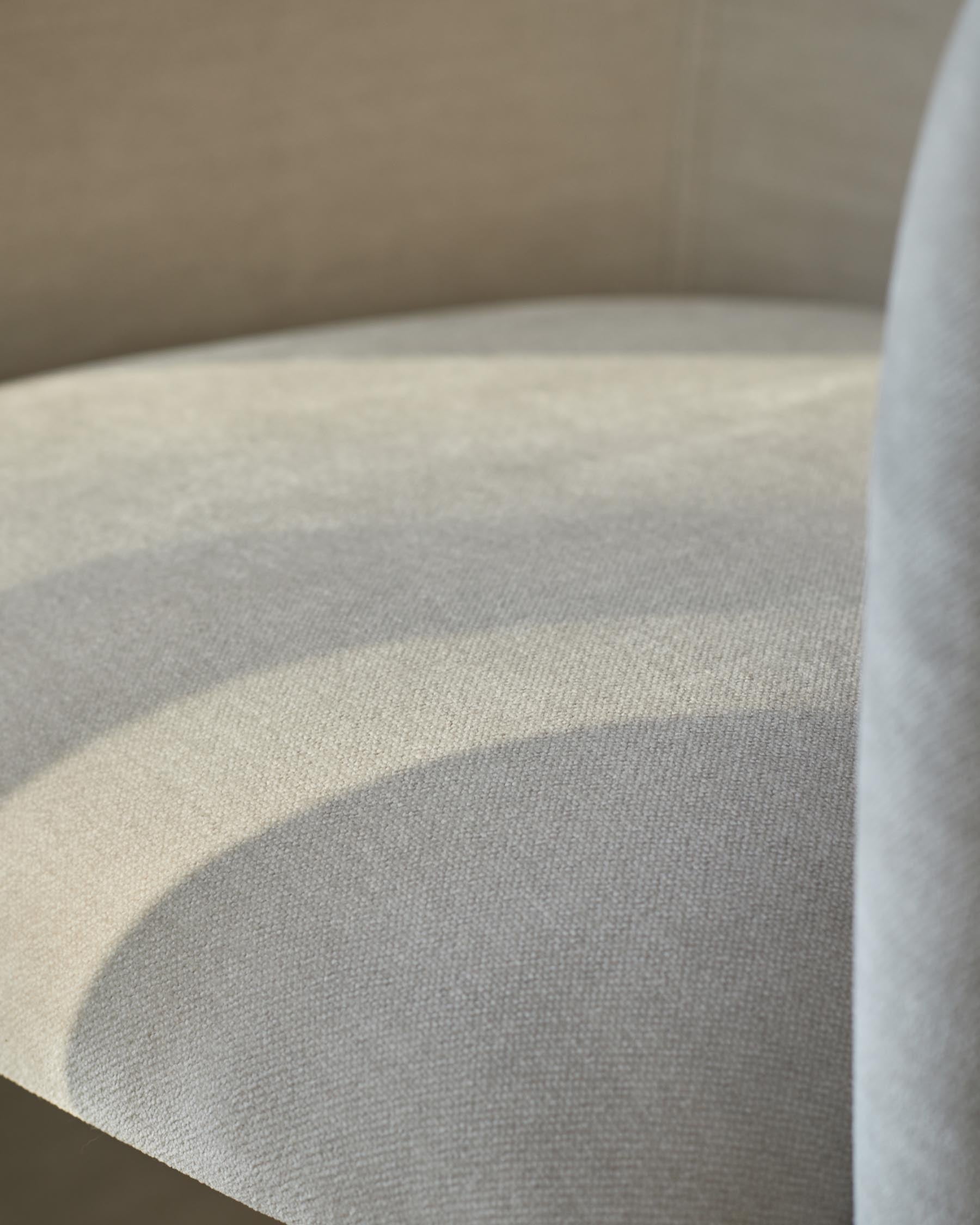 Leighton natural grey chenille dining chair